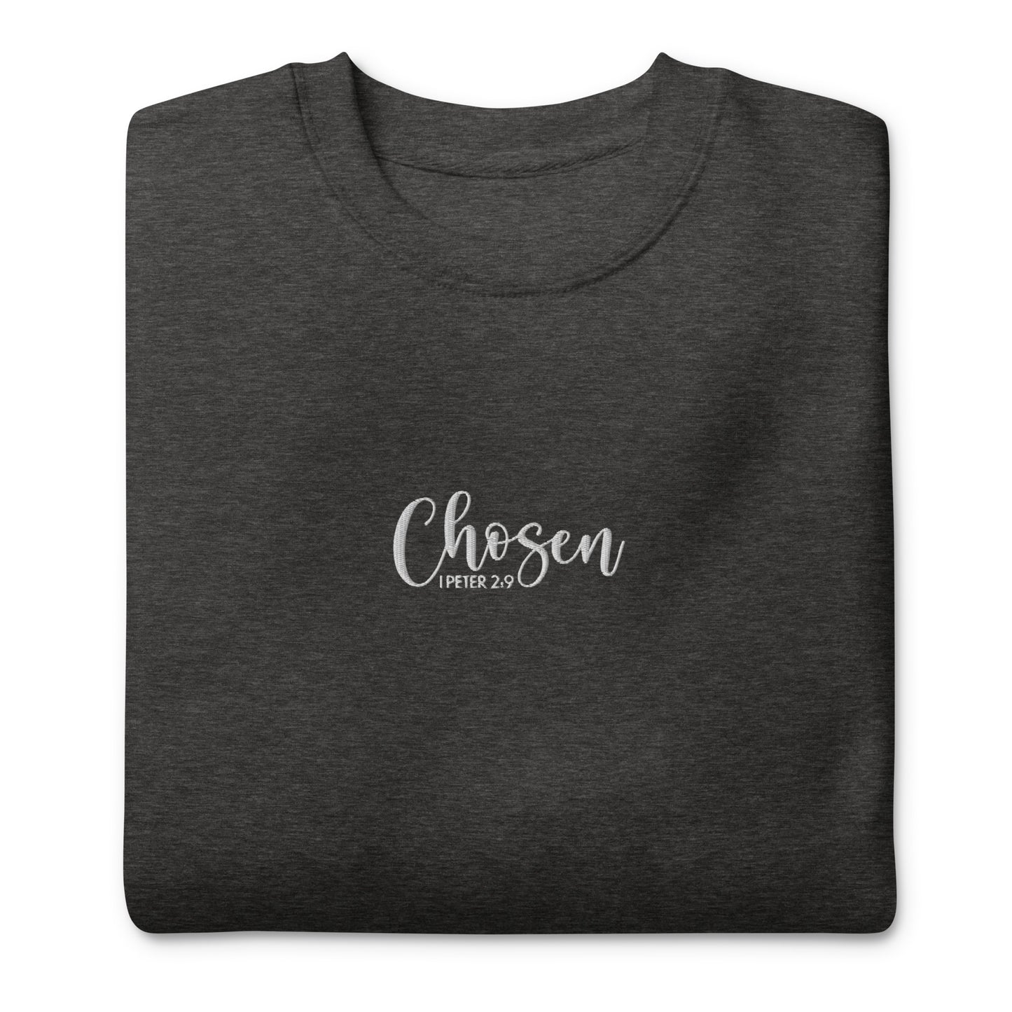 Women's Chosen Premium Embroidered Sweatshirt - Humble & Faithful Co.