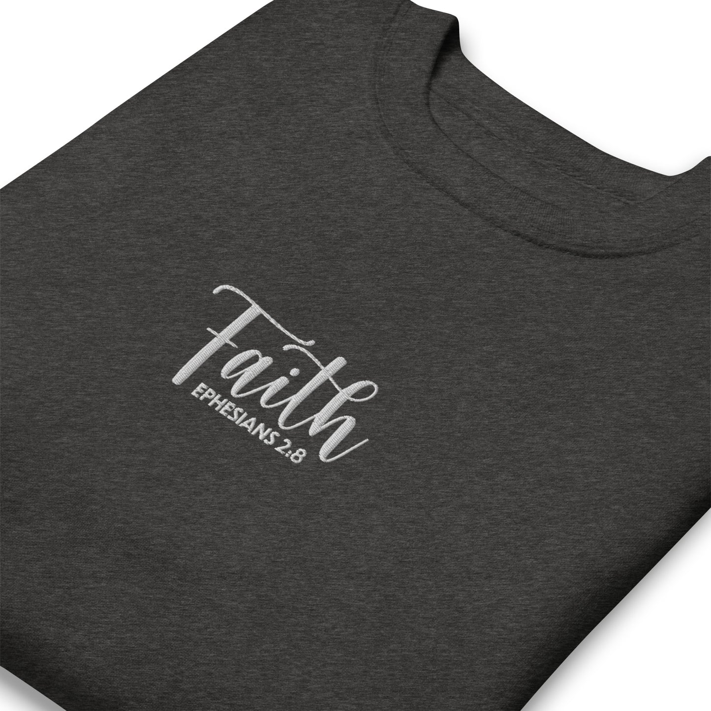 Women's Faith Premium Embroidered Sweatshirt - Humble & Faithful Co.