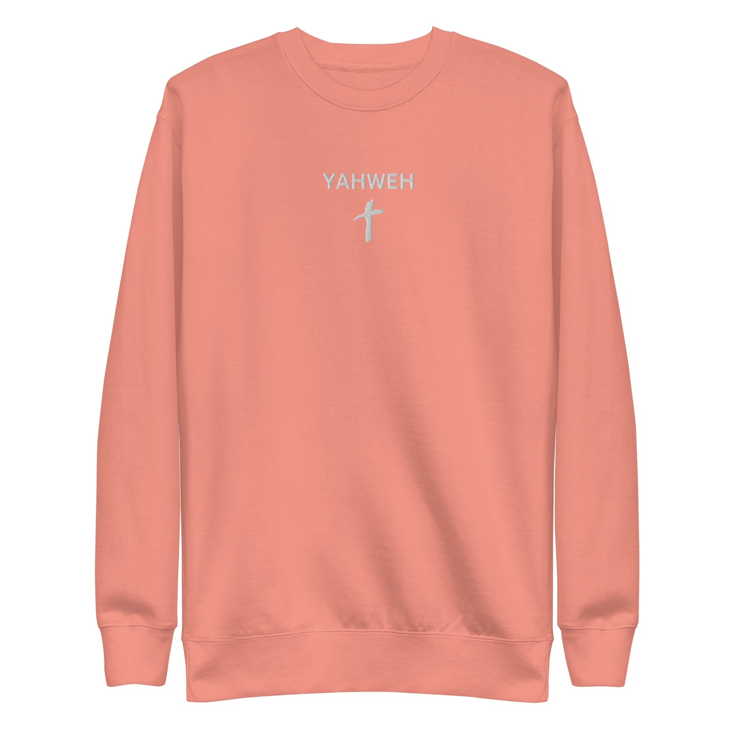 Women's Premium Embroidered "Yahweh" Sweatshirt - Humble & Faithful Co.