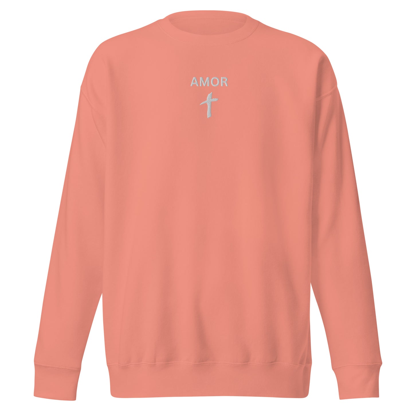 Women's Premium Embroidered "Amor" Sweatshirt - Humble & Faithful Co.