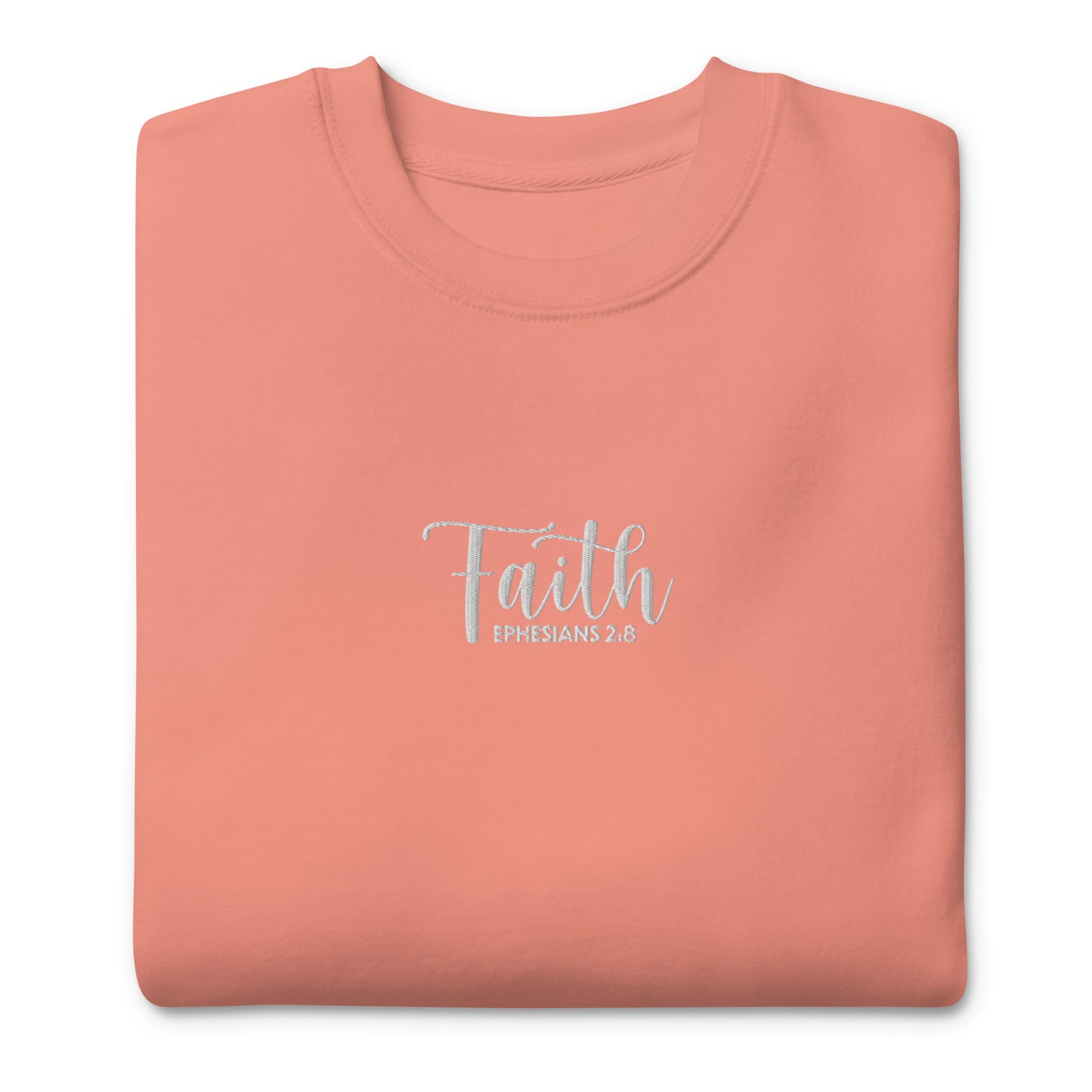 Women's Faith Premium Embroidered Sweatshirt - Humble & Faithful Co.