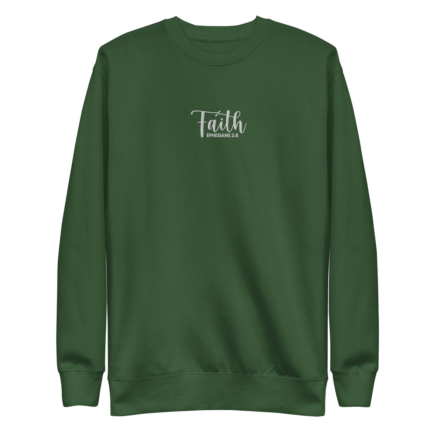 Women's Faith Premium Embroidered Sweatshirt - Humble & Faithful Co.