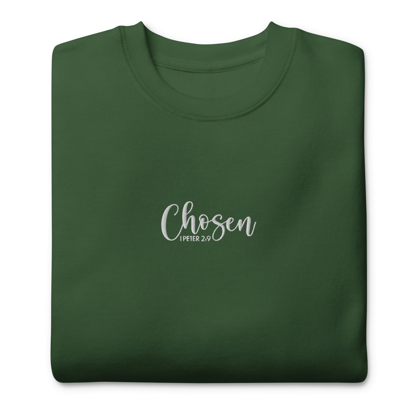 Women's Chosen Premium Embroidered Sweatshirt - Humble & Faithful Co.