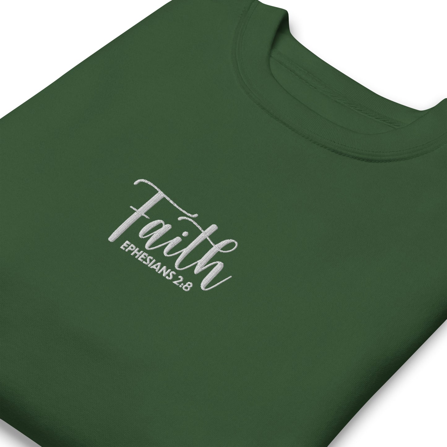 Women's Faith Premium Embroidered Sweatshirt - Humble & Faithful Co.