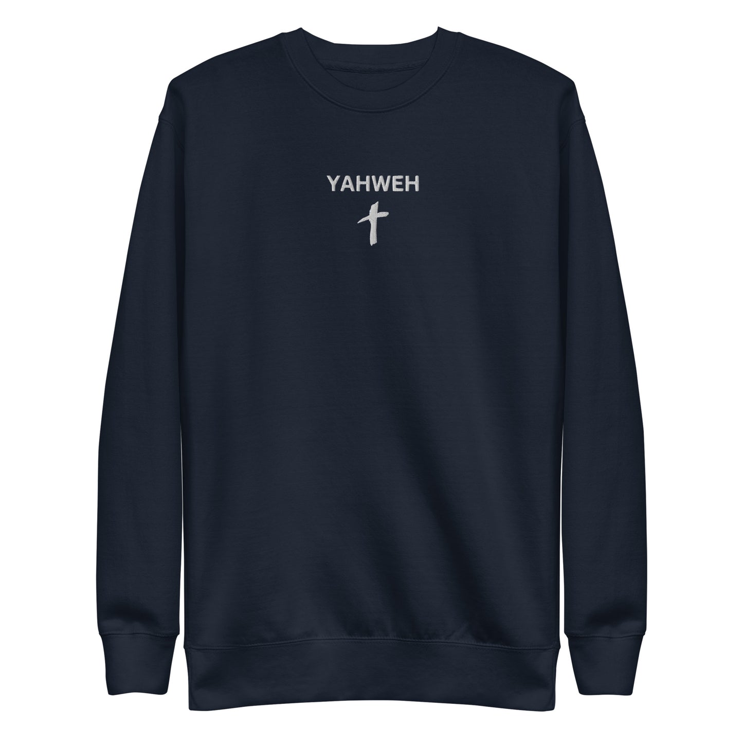 Women's Premium Embroidered "Yahweh" Sweatshirt - Humble & Faithful Co.
