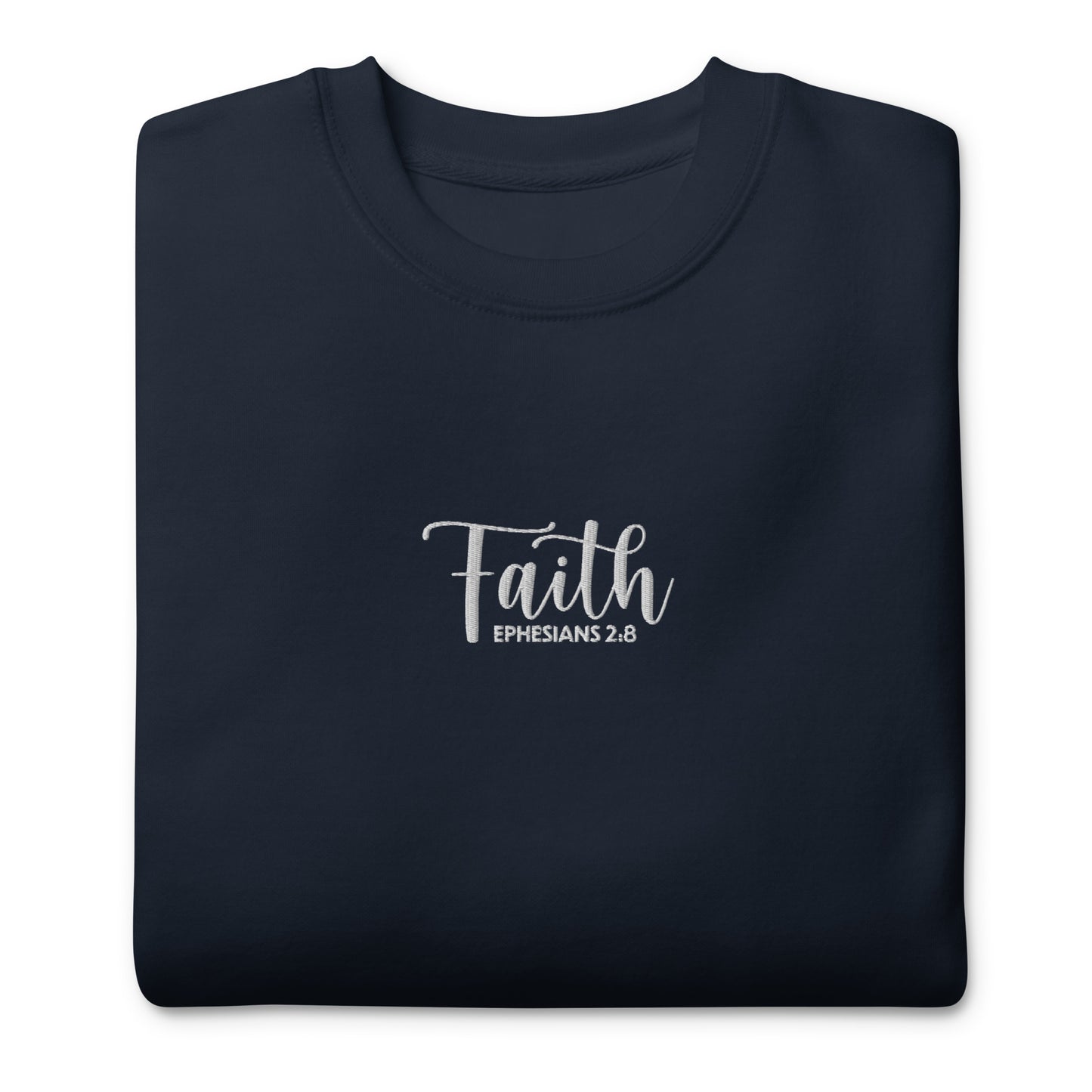 Women's Faith Premium Embroidered Sweatshirt - Humble & Faithful Co.