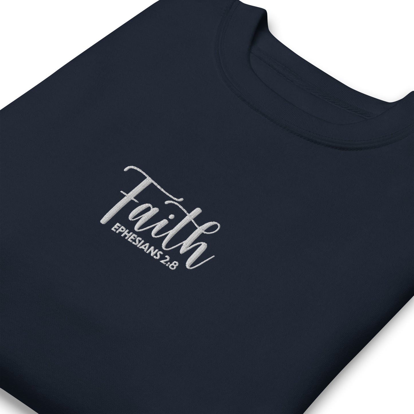 Women's Faith Premium Embroidered Sweatshirt - Humble & Faithful Co.