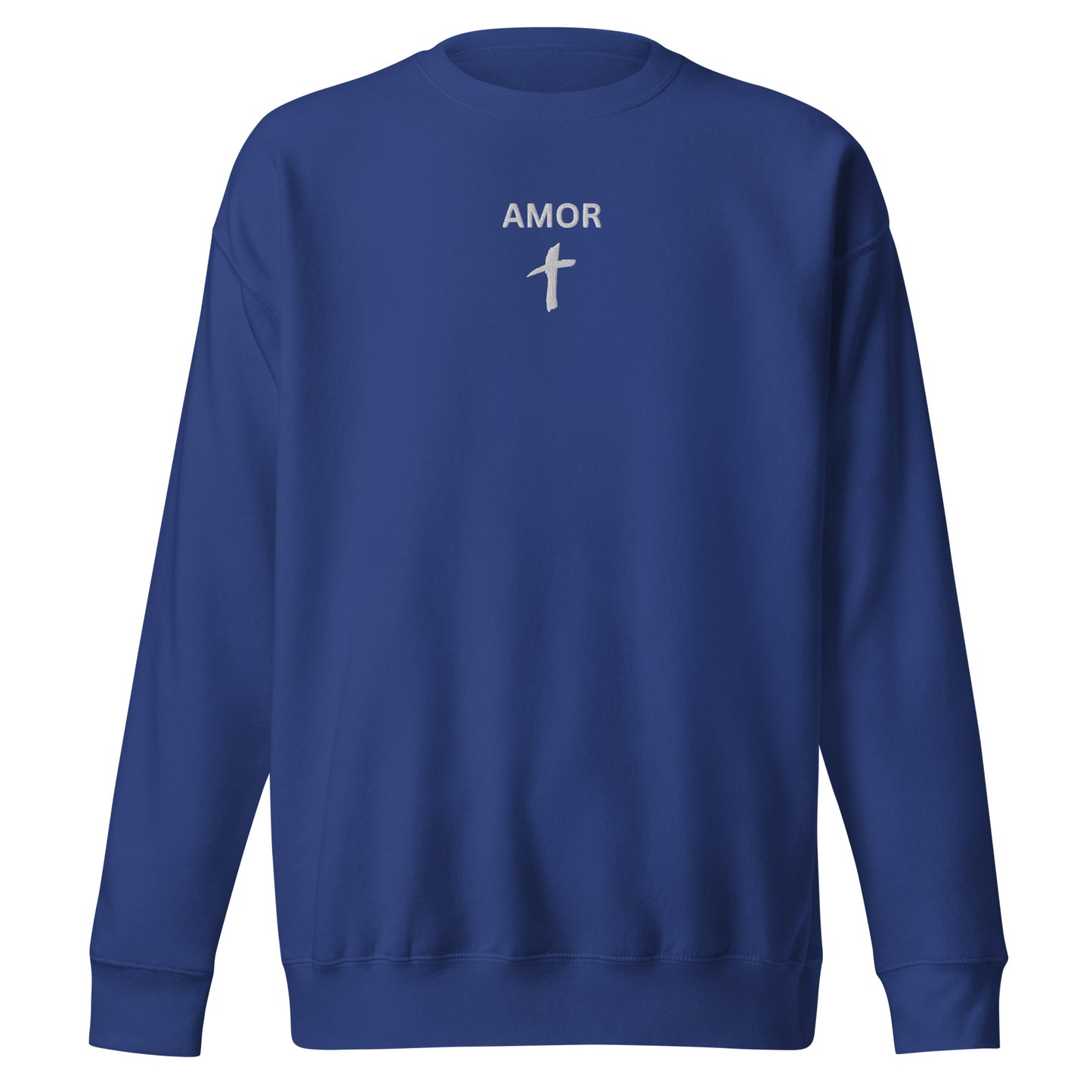 Women's Premium Embroidered "Amor" Sweatshirt - Humble & Faithful Co.