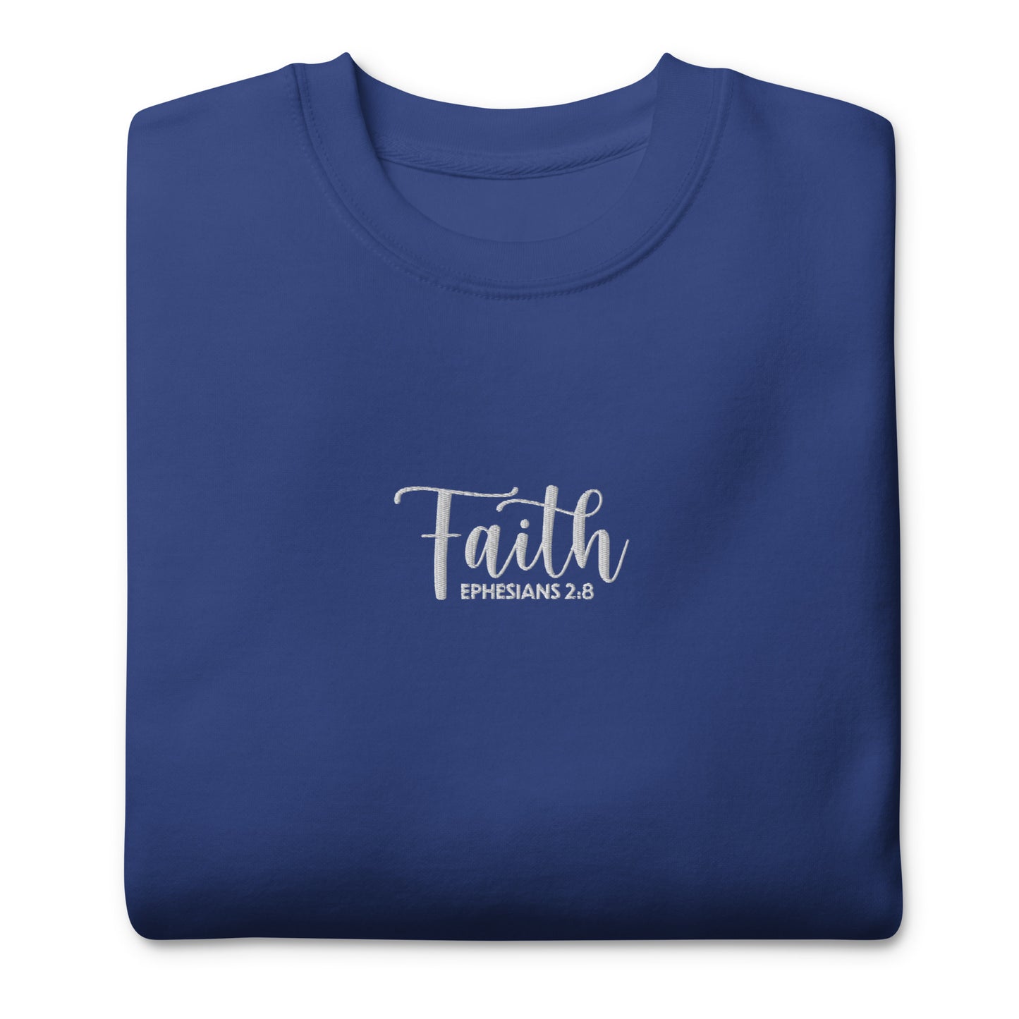Women's Faith Premium Embroidered Sweatshirt - Humble & Faithful Co.
