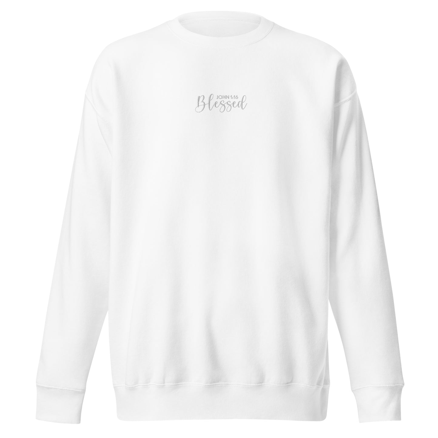 Women's Blessed Premium Embroidered Sweatshirt - Humble & Faithful Co.