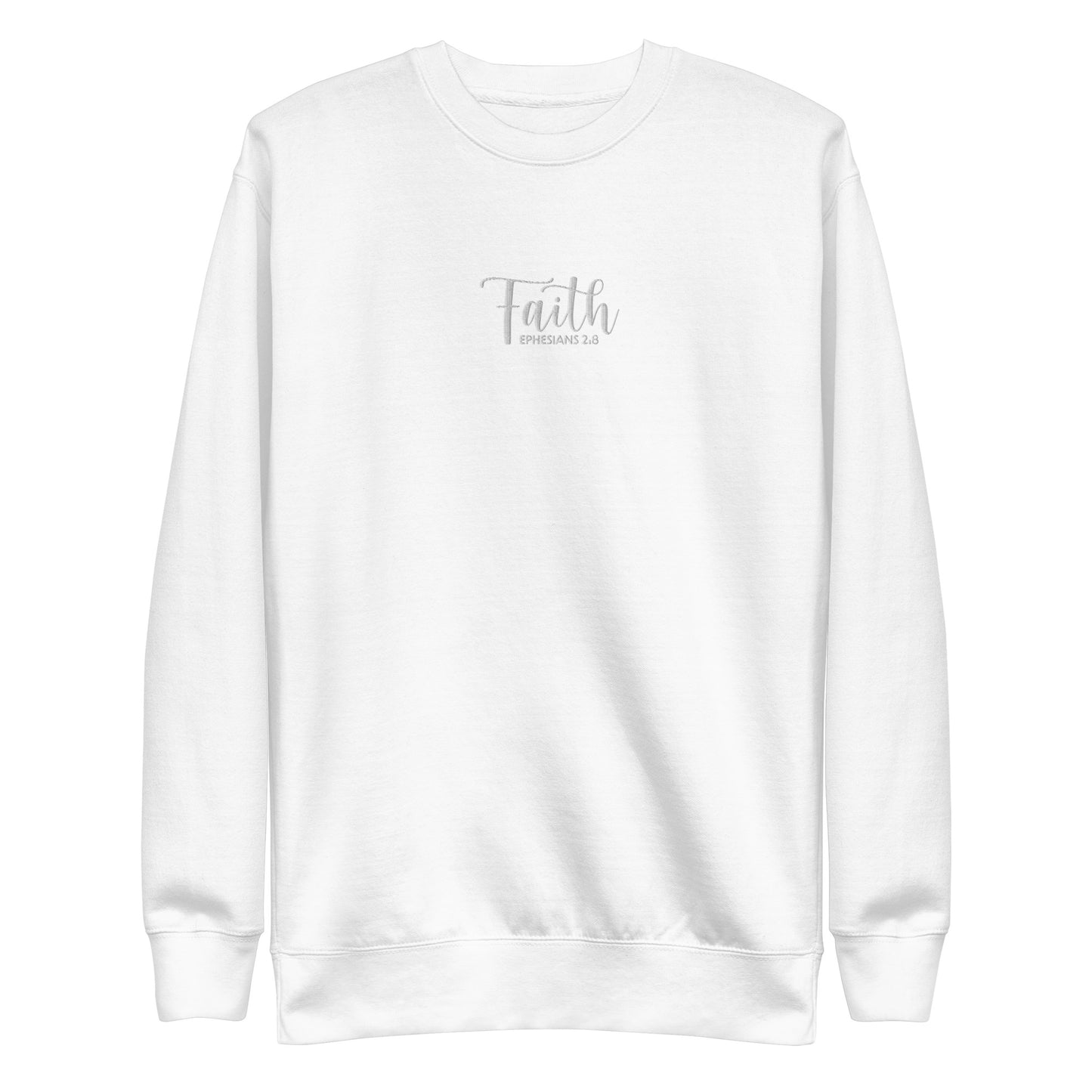 Women's Faith Premium Embroidered Sweatshirt - Humble & Faithful Co.