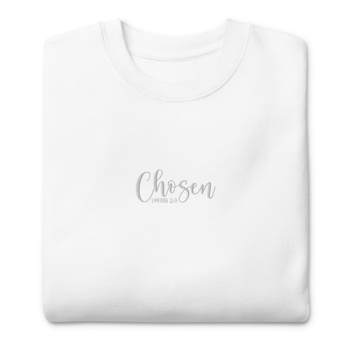 Women's Chosen Premium Embroidered Sweatshirt - Humble & Faithful Co.