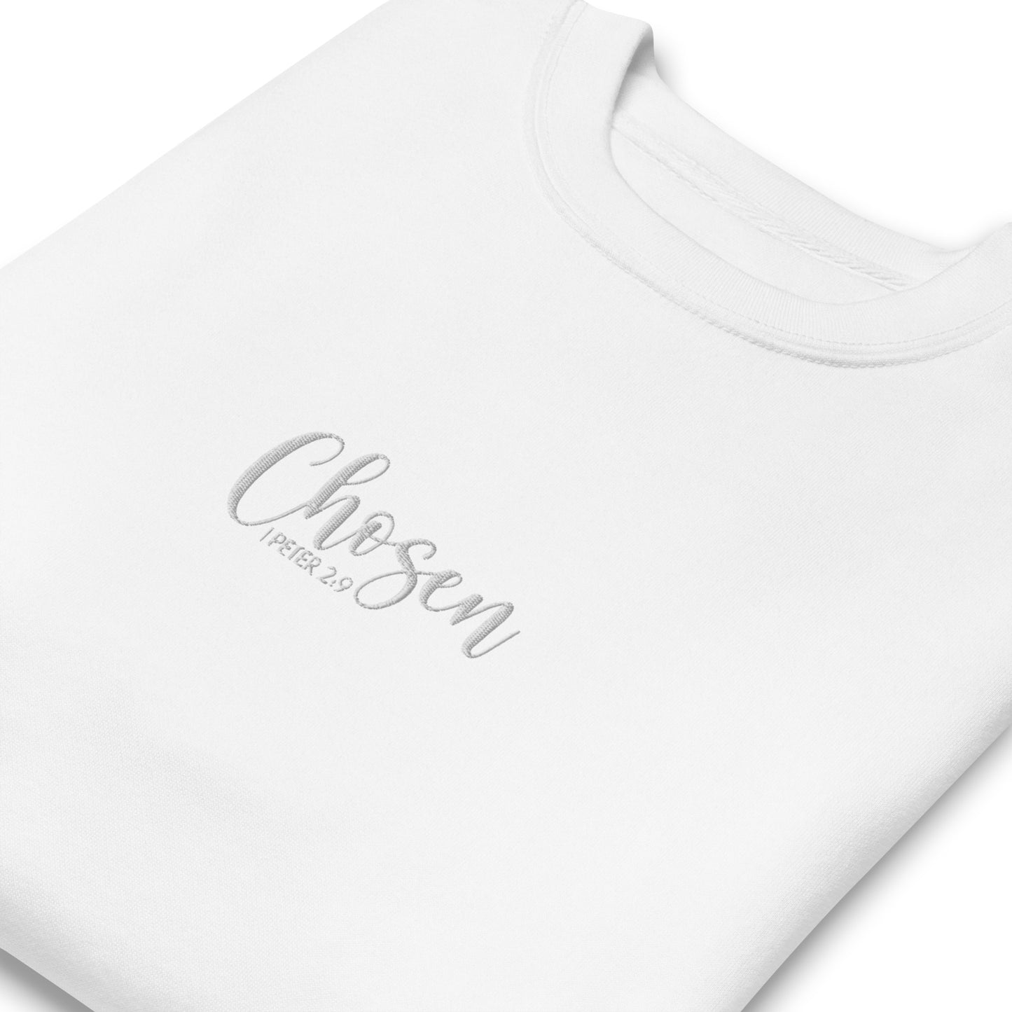 Women's Chosen Premium Embroidered Sweatshirt - Humble & Faithful Co.