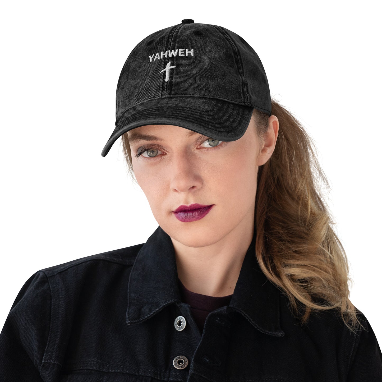Vintage Cotton Twill "Yahweh" Cap - Humble & Faithful Co.