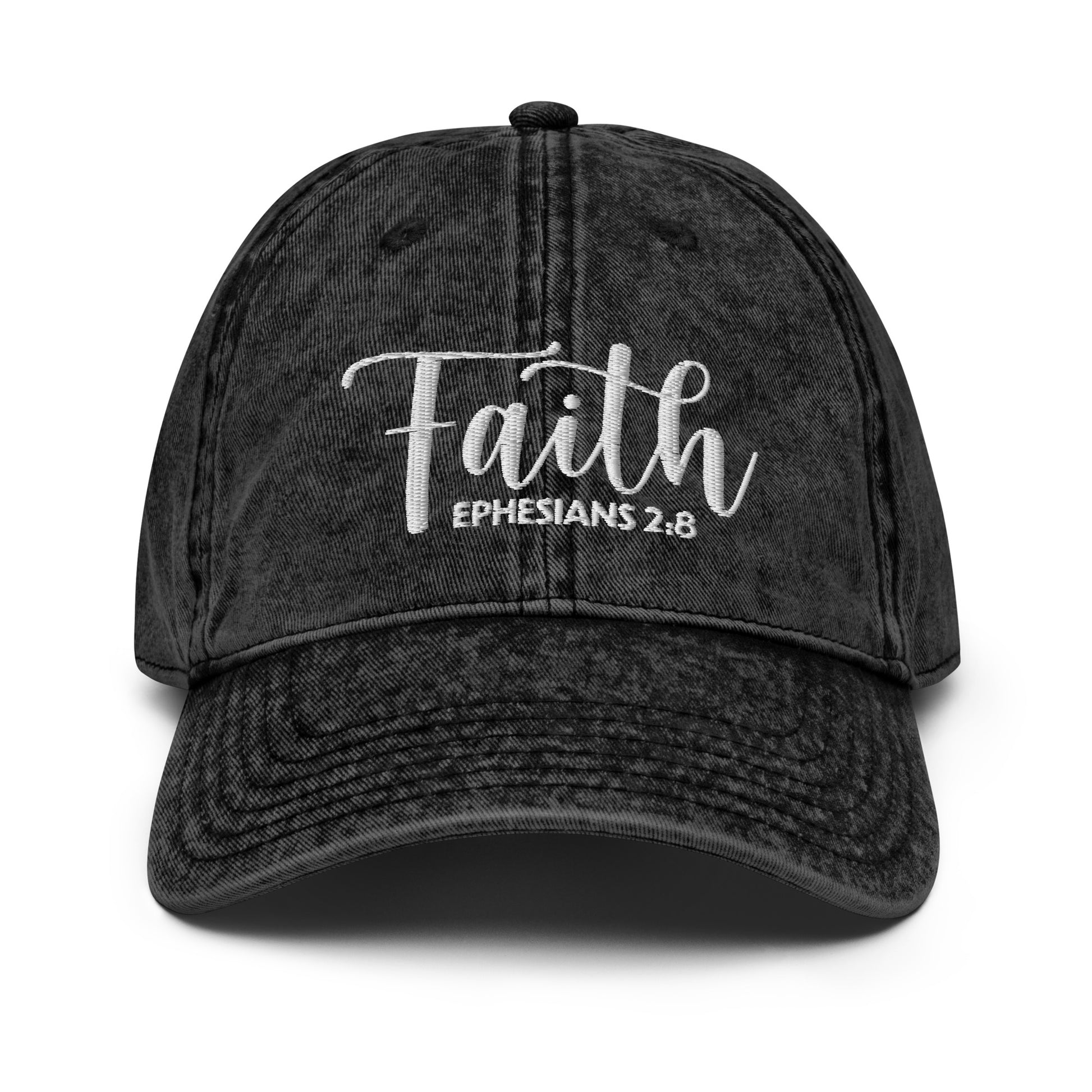 Faith Vintage Cotton Twill Embroidered Cap - Humble & Faithful Co.