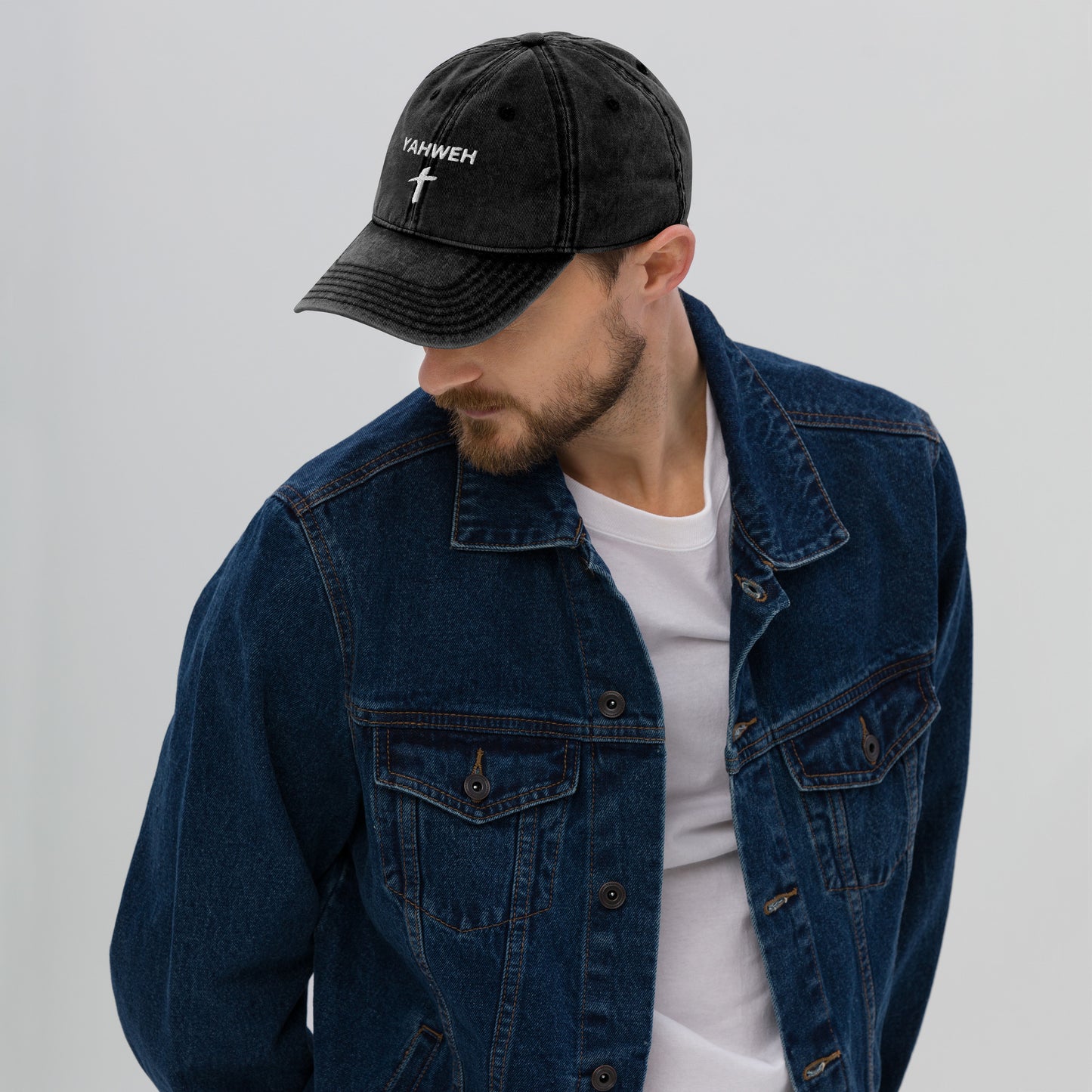 Vintage Cotton Twill "Yahweh" Cap - Humble & Faithful Co.