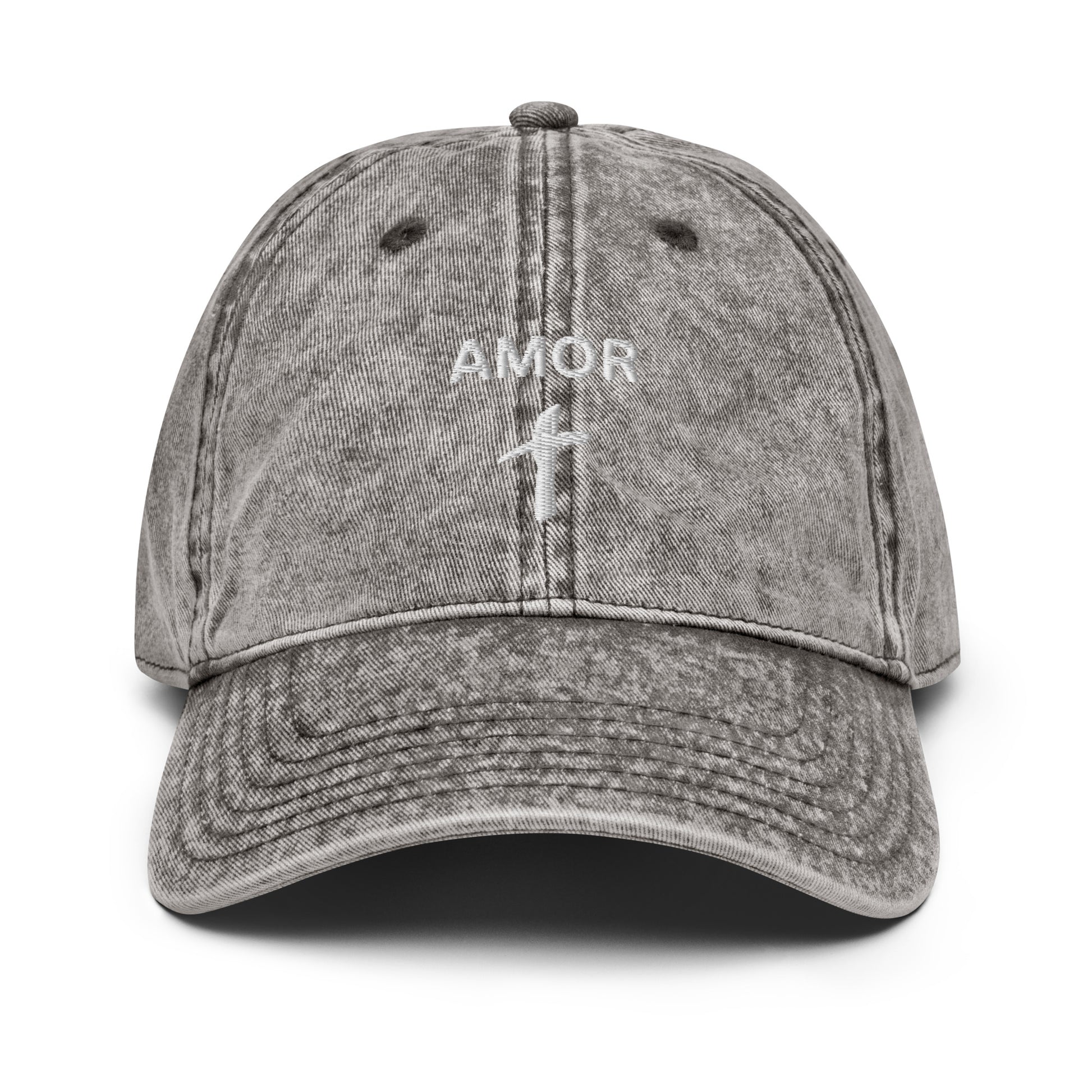 Vintage Cotton Twill "Amor" Embroidered Cap - Humble & Faithful Co.