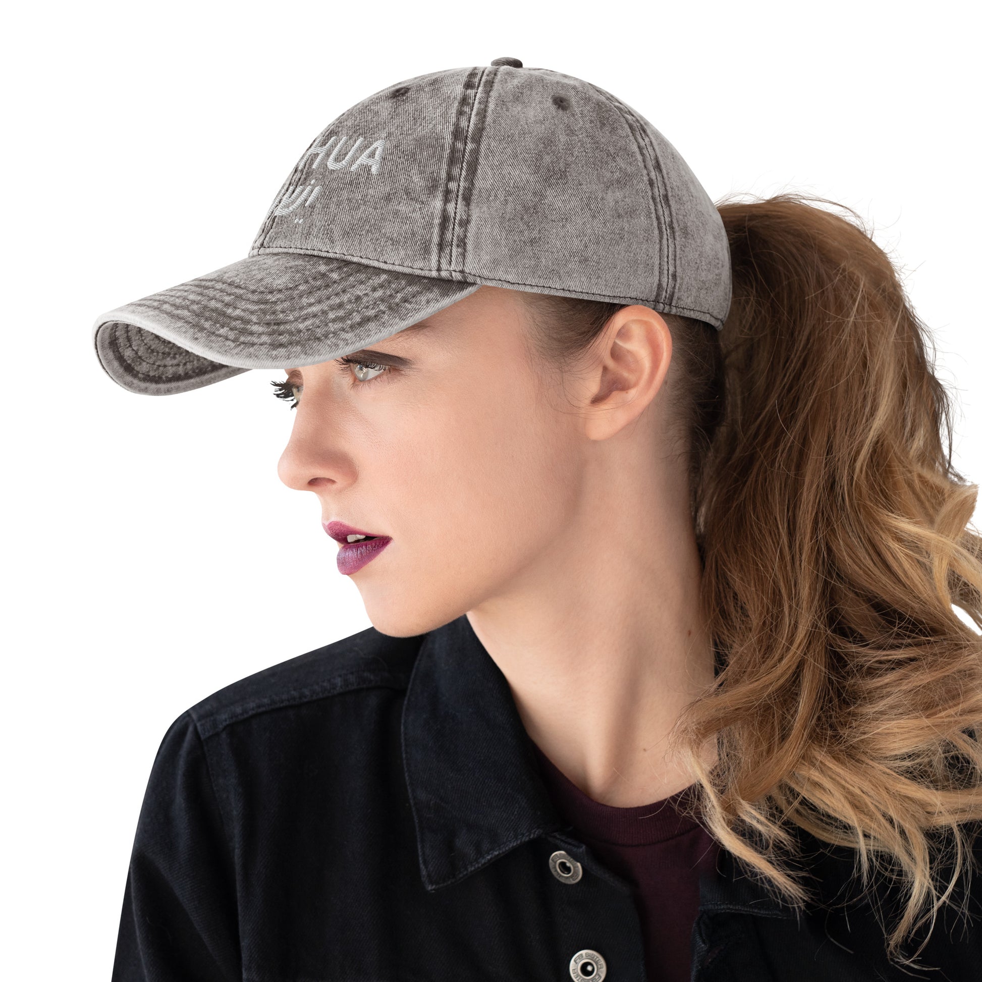 Vintage Cotton Twill "Yeshua" Embroidered Cap - Humble & Faithful Co.