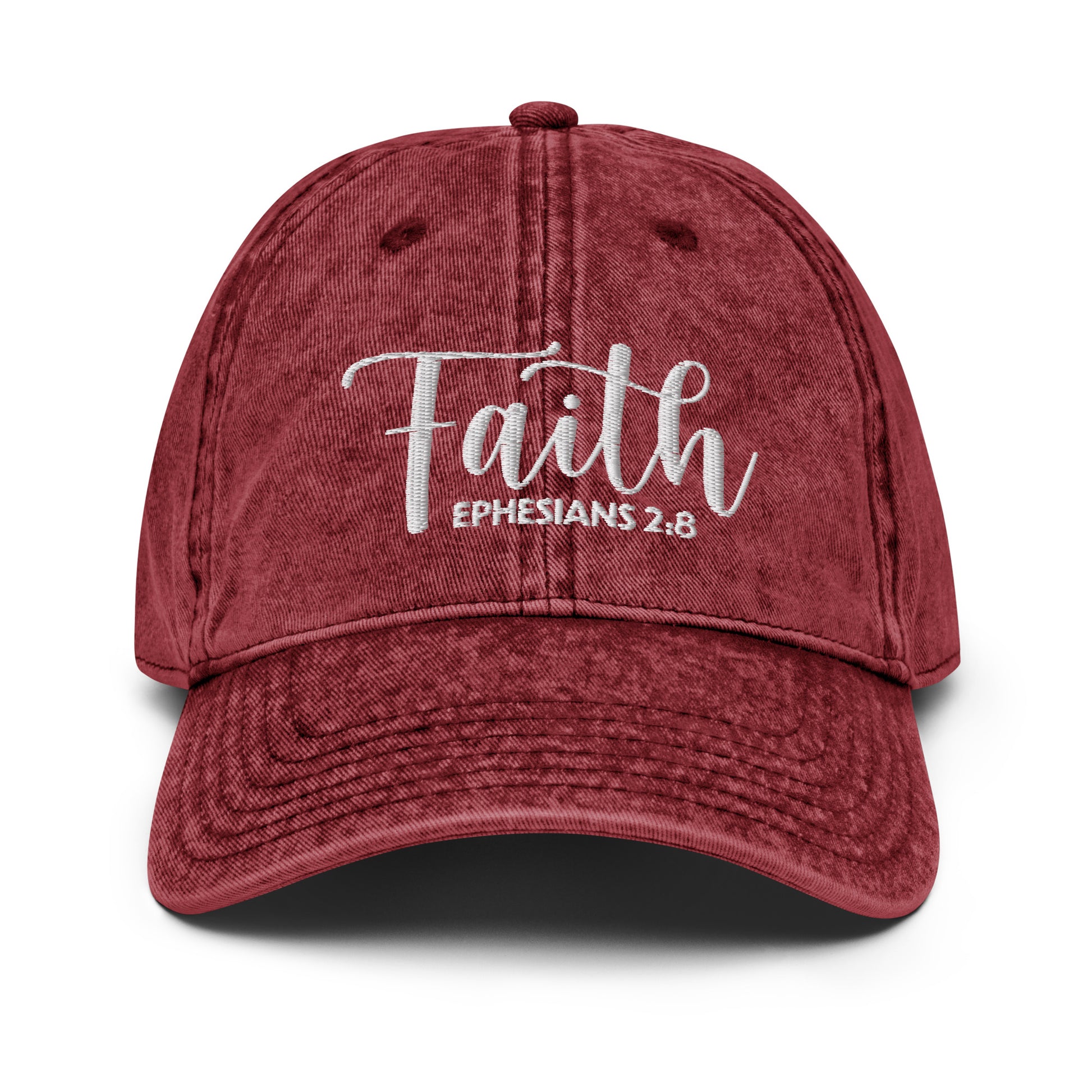 Faith Vintage Cotton Twill Embroidered Cap - Humble & Faithful Co.