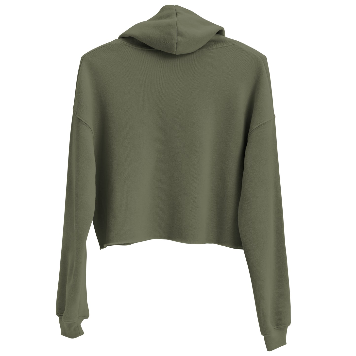 Yahweh Embroidered Crop Fleece Hoodie - Humble & Faithful Co.
