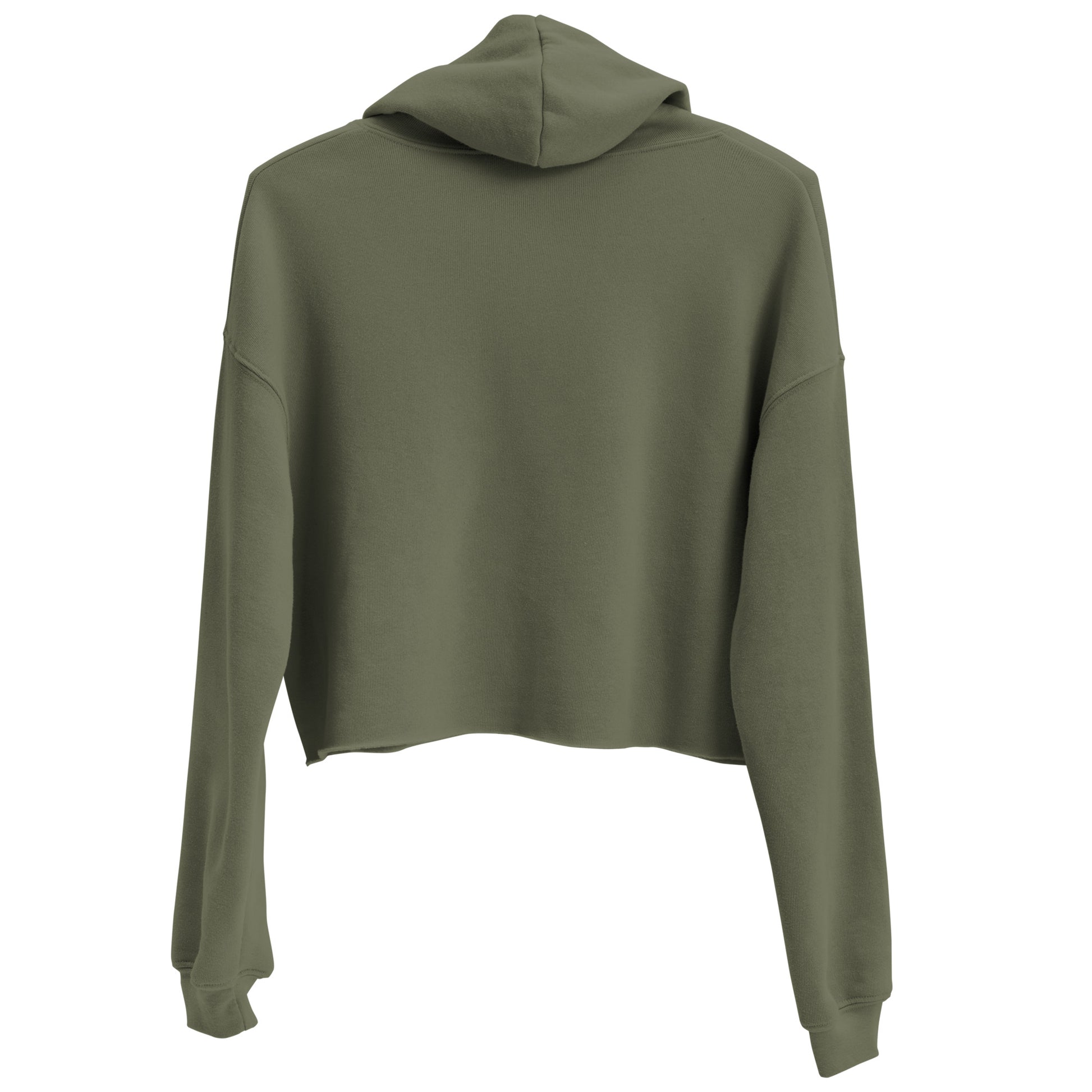 Yahweh Embroidered Crop Fleece Hoodie - Humble & Faithful Co.