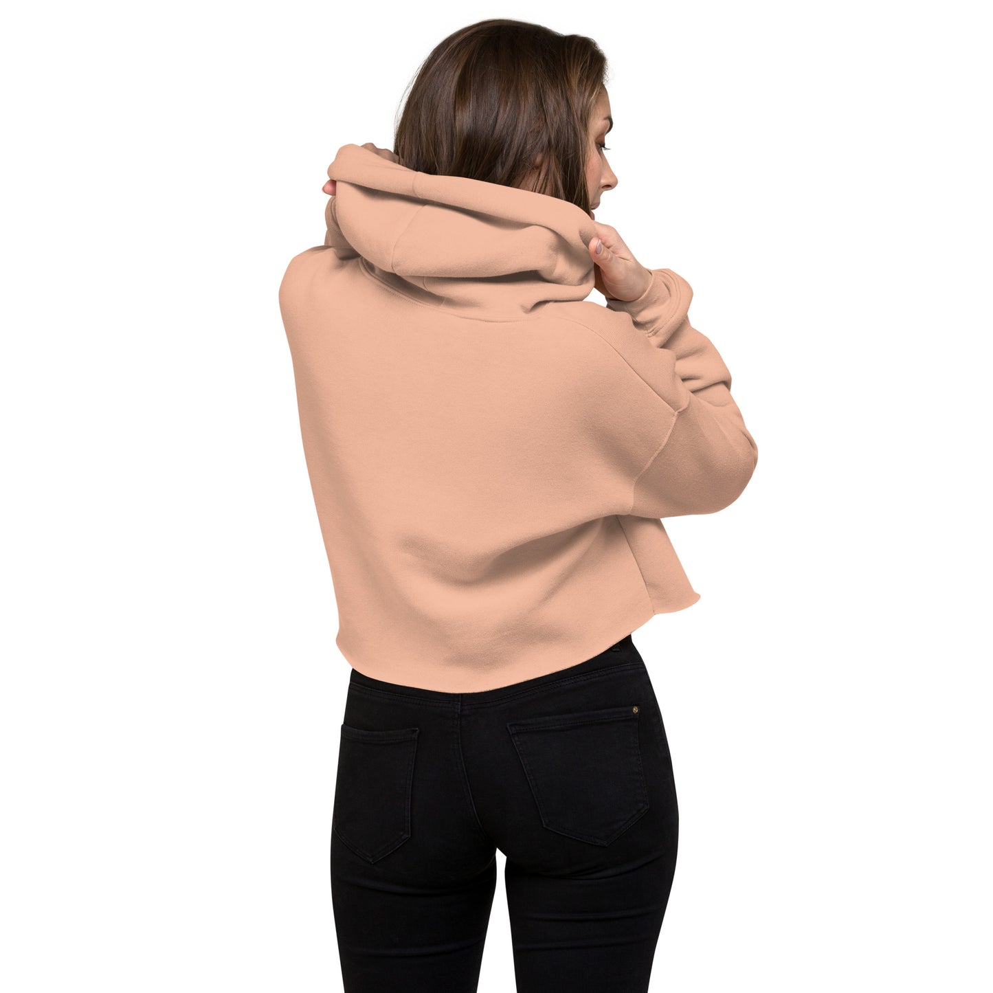 Yeshua Embroidered Cropped Fleece Hoodie - Humble & Faithful Co.
