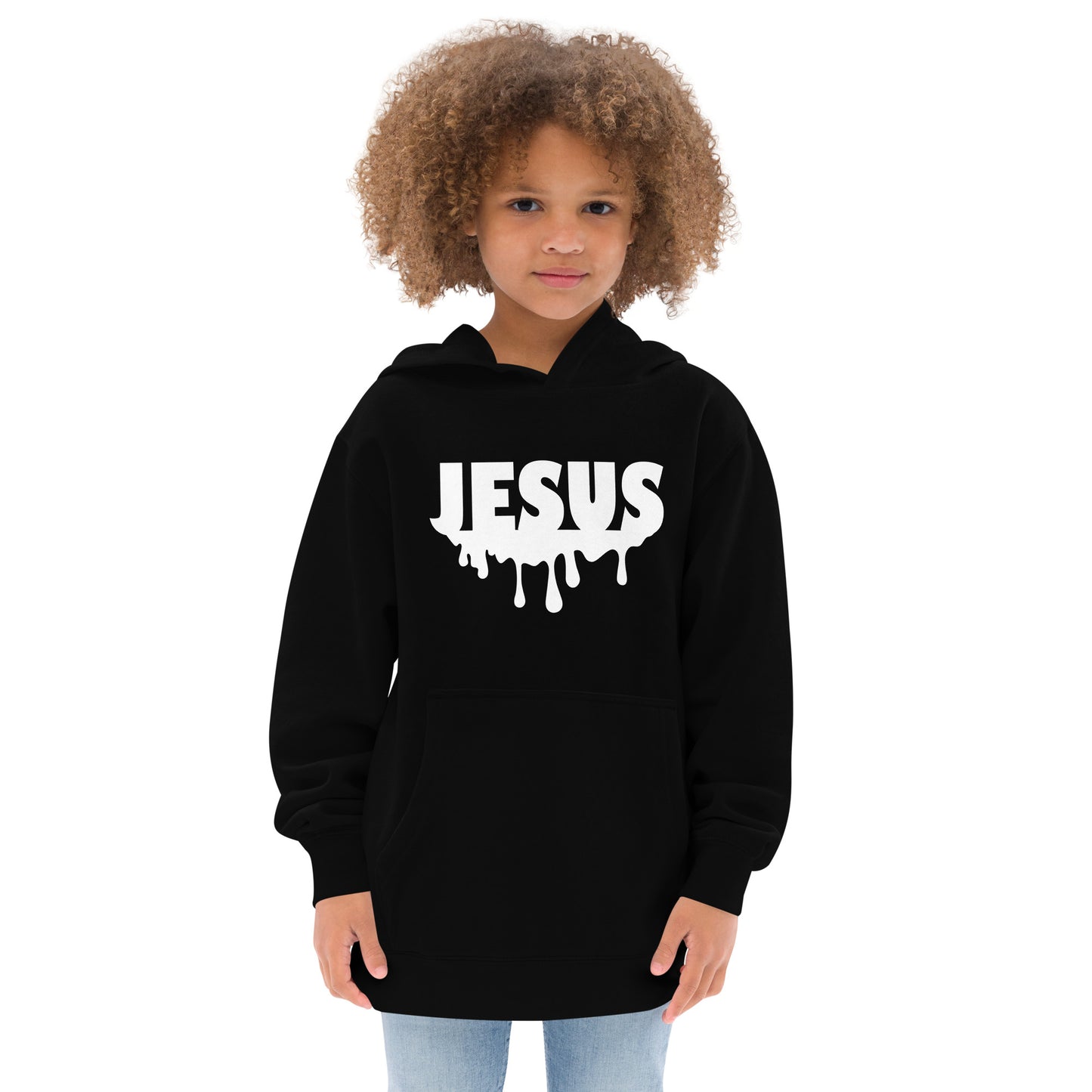 Jesus Drip Kids Fleece Hoodie
