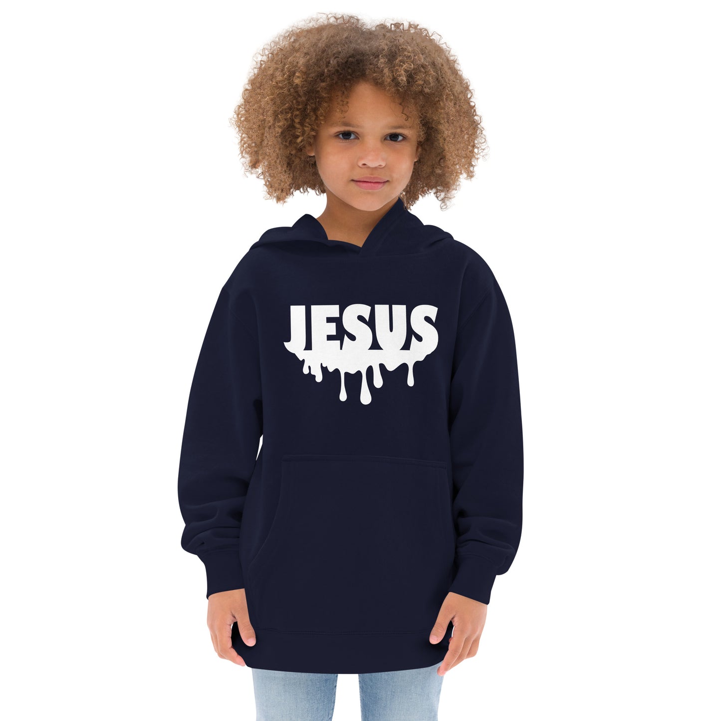 Jesus Drip Kids Fleece Hoodie