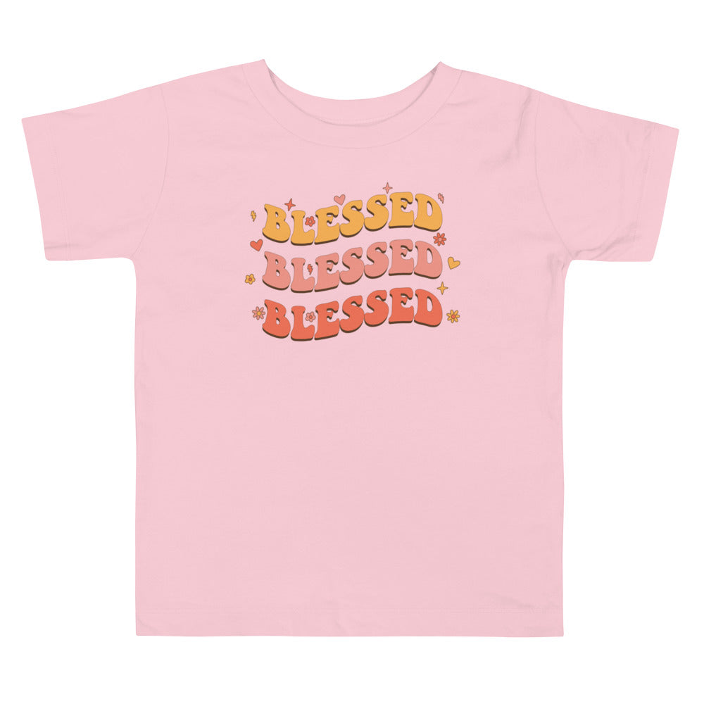 Blessed Toddler Short Sleeve T-Shirt - Humble & Faithful Co.