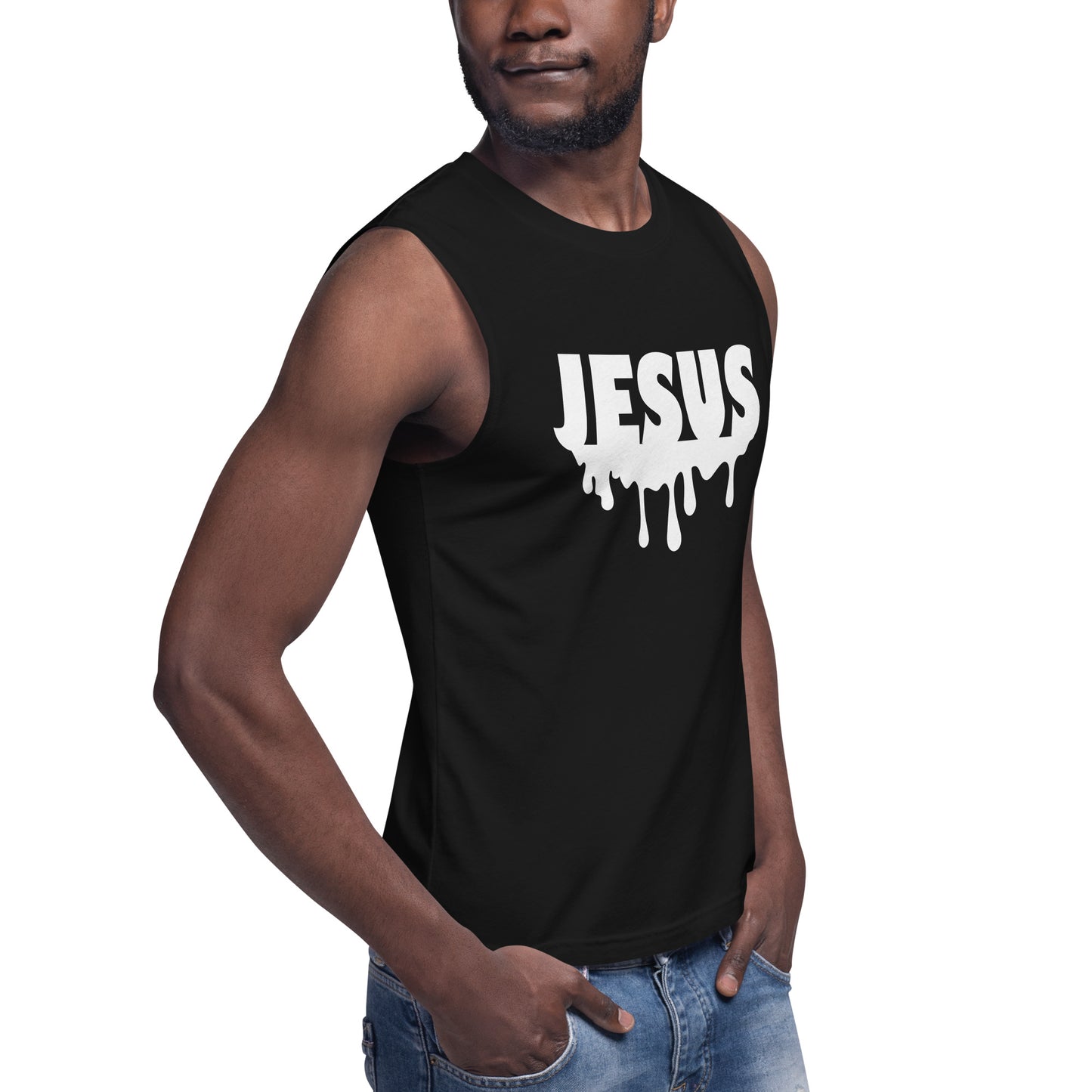 Jesus Drip Muscle T-Shirt (Unisex)