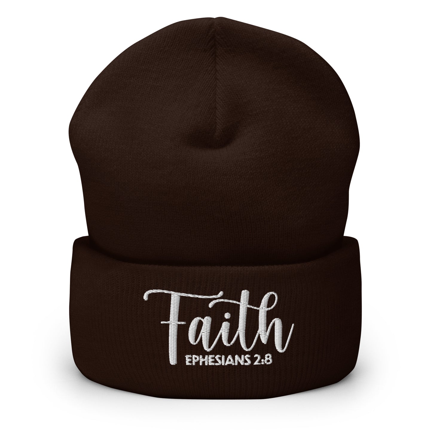 Faith Embroidered Cuffed Beanie (Unisex) - Humble & Faithful Co.