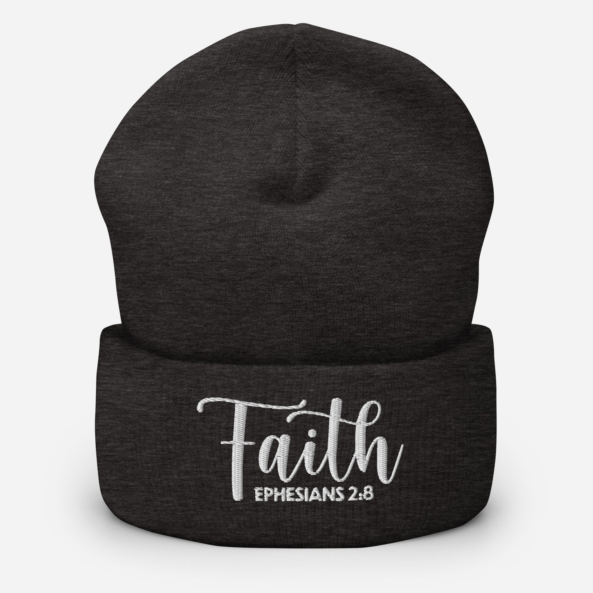 Faith Embroidered Cuffed Beanie (Unisex) - Humble & Faithful Co.