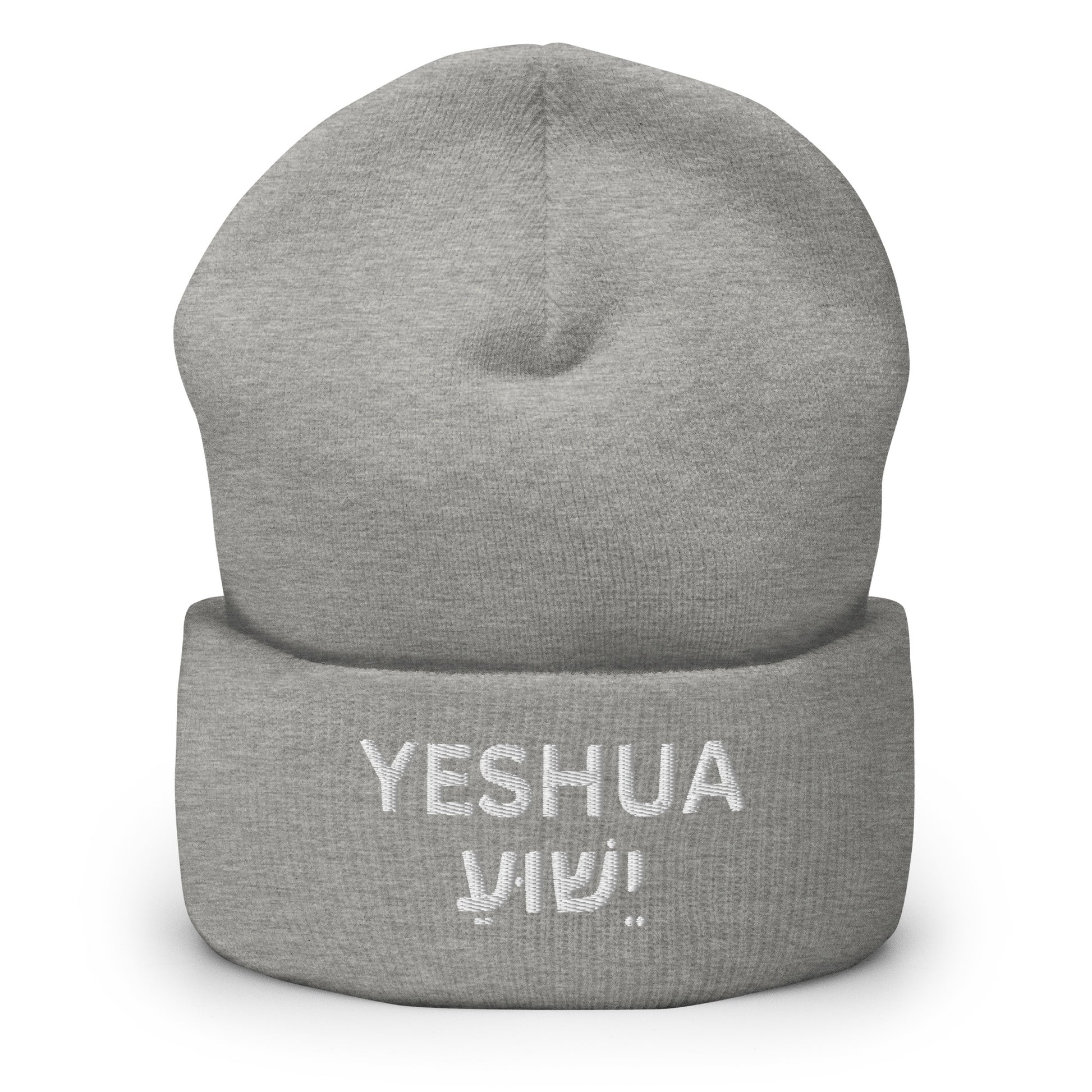 Yeshua Embroidered Cuffed Beanie (Unisex) - Humble & Faithful Co.