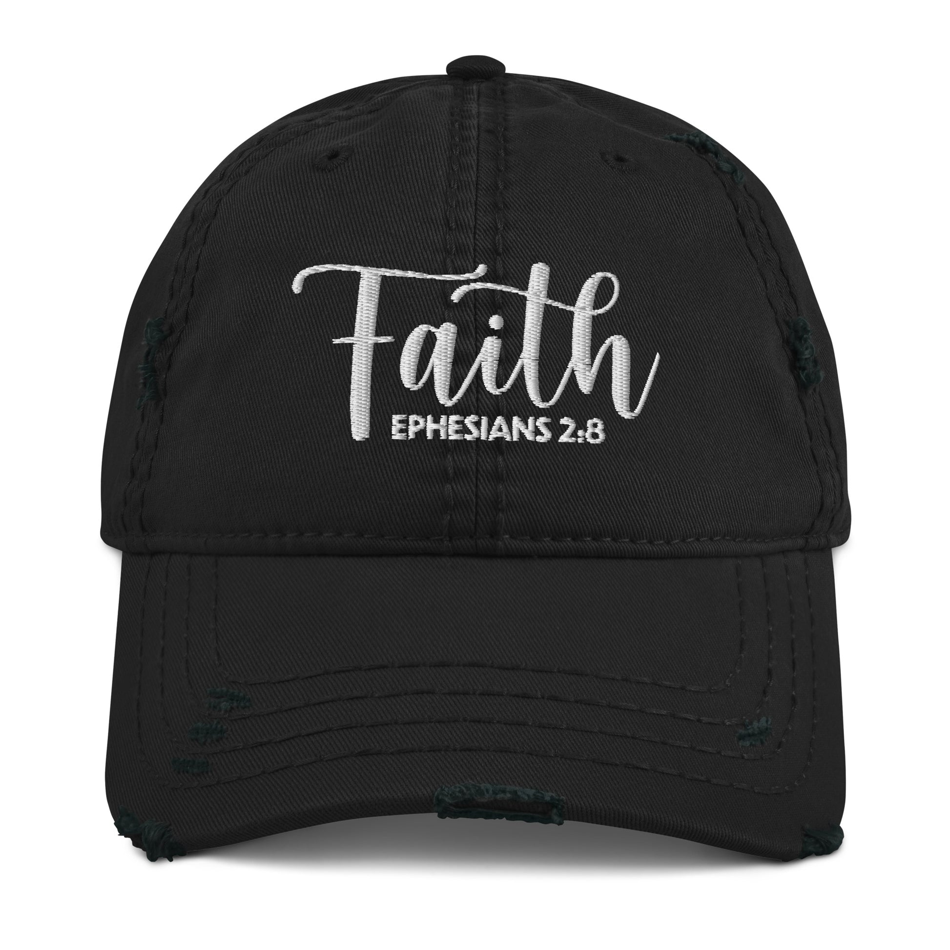 Faith Distressed Dad Hat (Unisex) - Humble & Faithful Co.