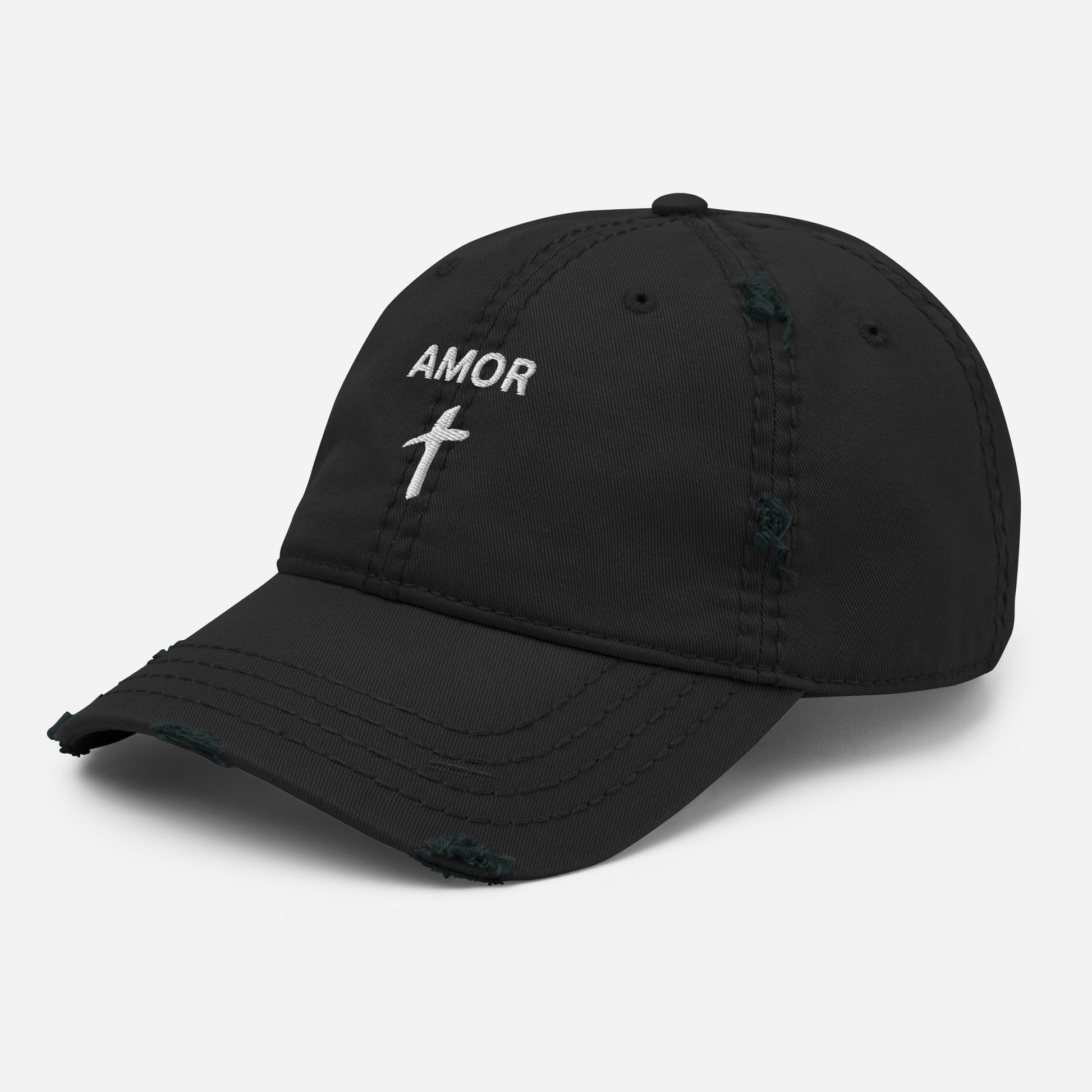 Distressed "Amor" Dad Hat (Unisex) - Humble & Faithful Co.