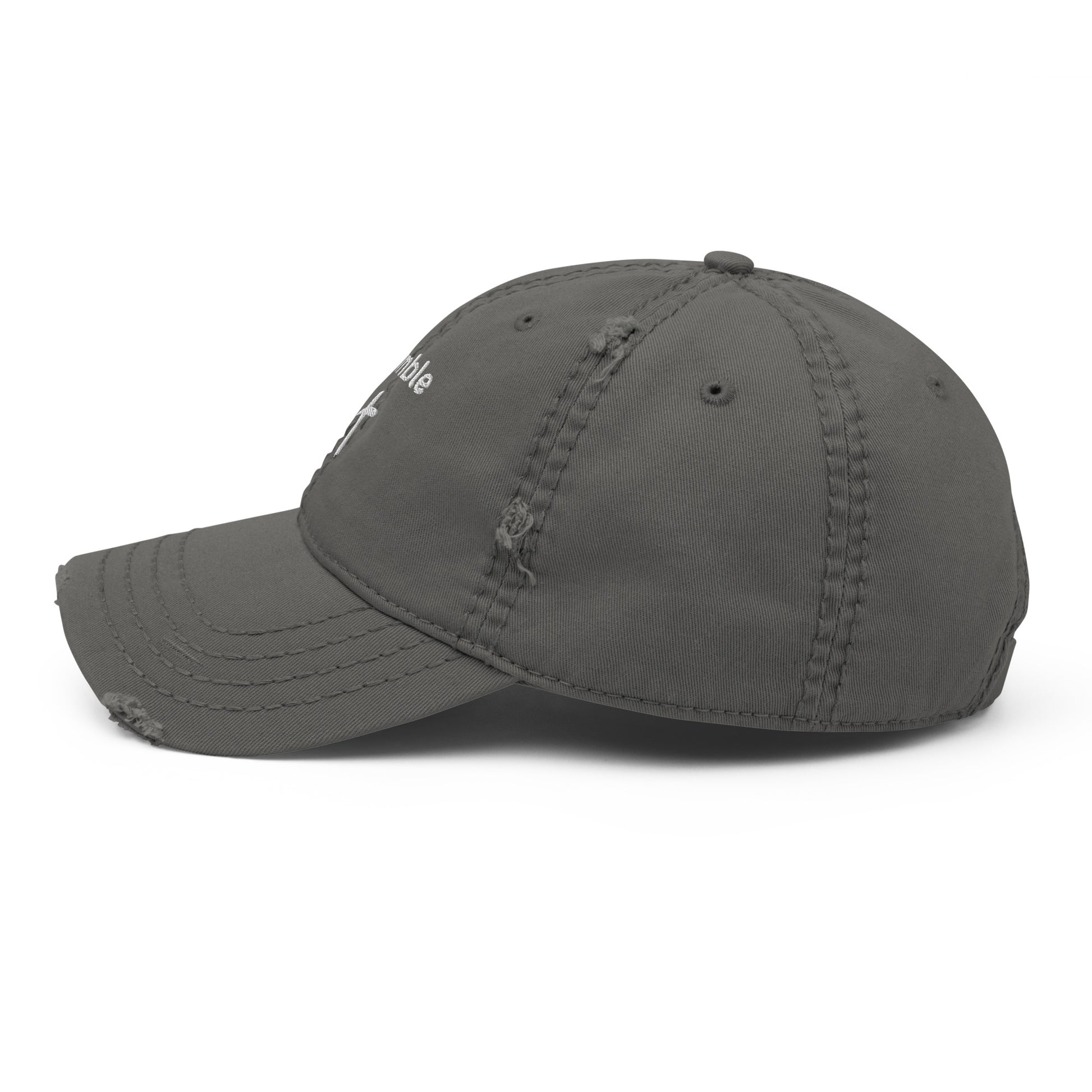Distressed "Humble" Dad Hat (Unisex) - Humble & Faithful Co.