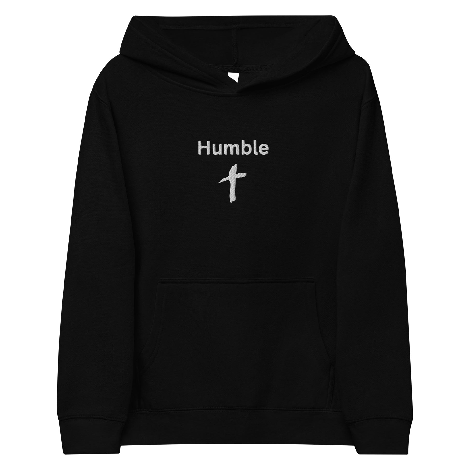 Kids Embroidered "Humble" Fleece Hoodie - Humble & Faithful Co.