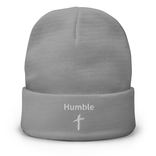 Embroidered "Humble" Beanie (Unisex) - Humble & Faithful Co.
