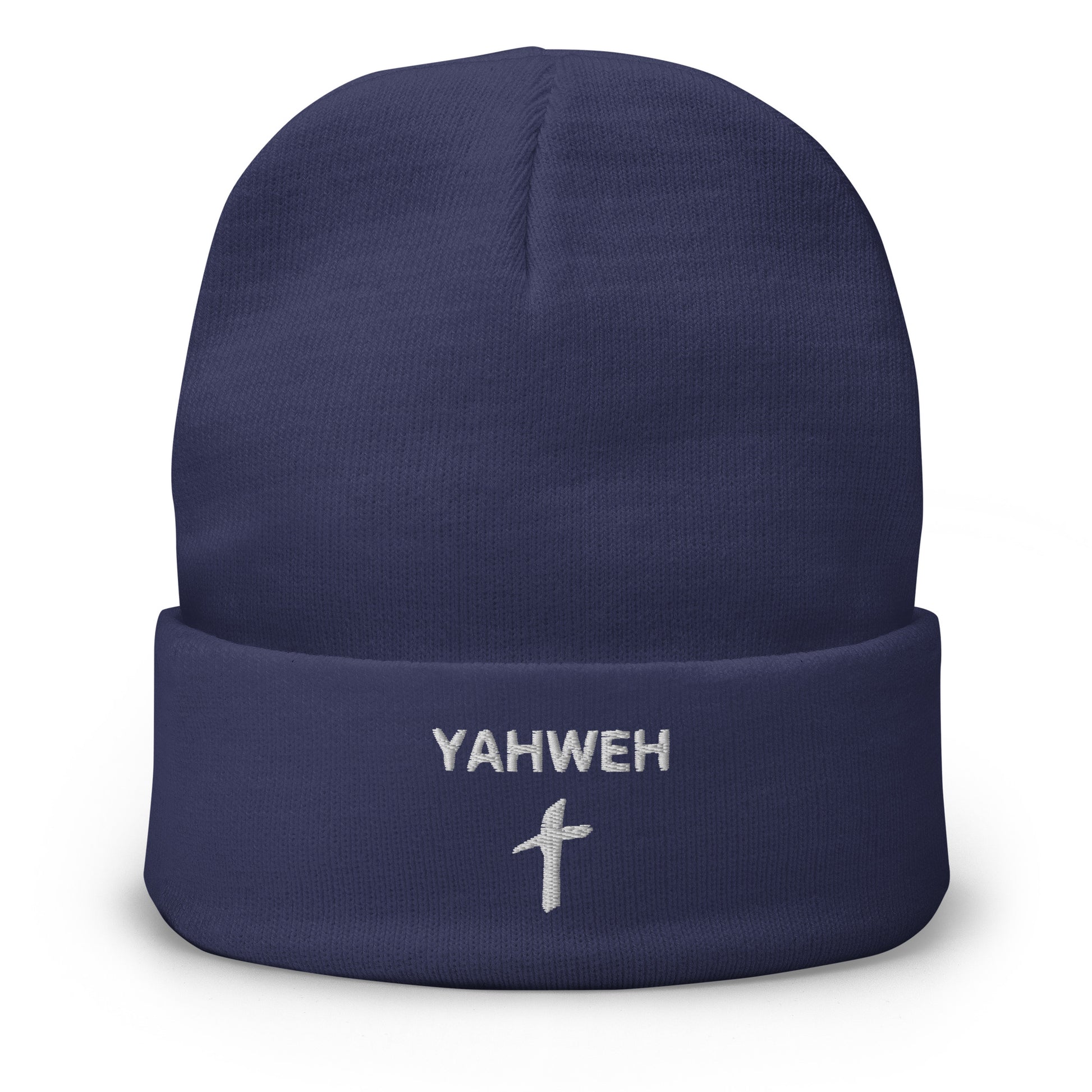 Embroidered "Yahweh" Beanie (Unisex) - Humble & Faithful Co.