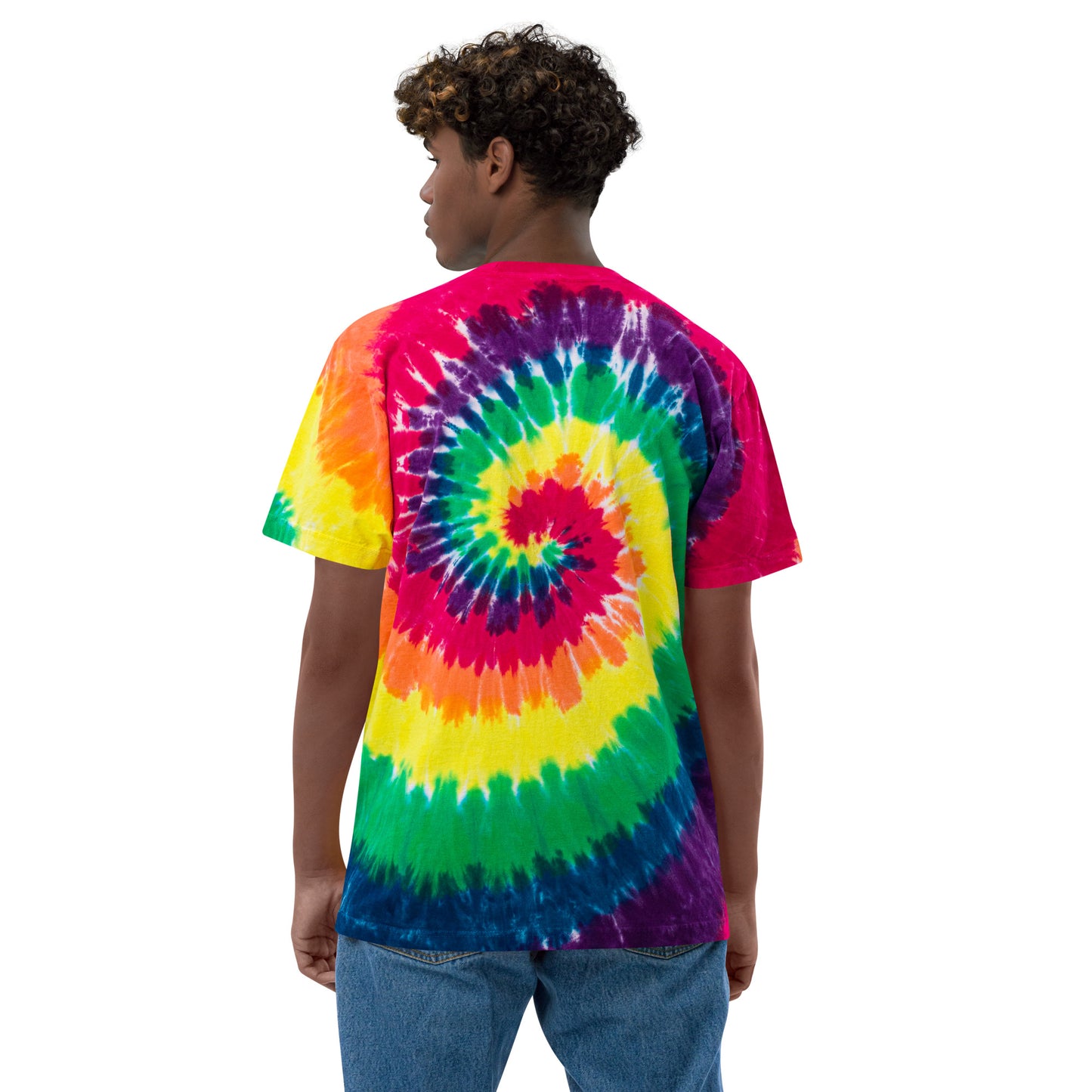 Oversized Embroidered Chosen Tie-Dye T-Shirt (Unisex) - Humble & Faithful Co.