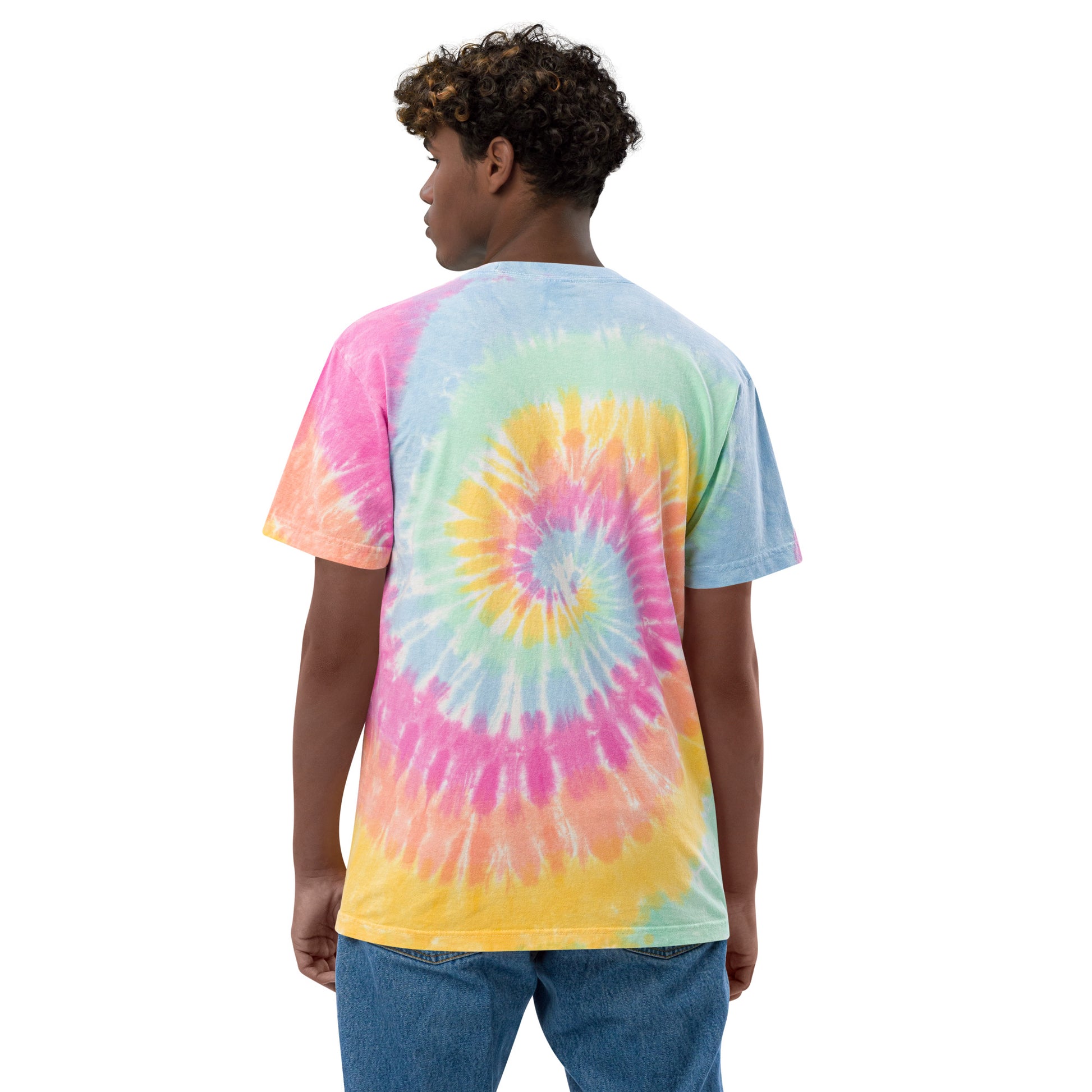 Oversized Embroidered Chosen Tie-Dye T-Shirt (Unisex) - Humble & Faithful Co.