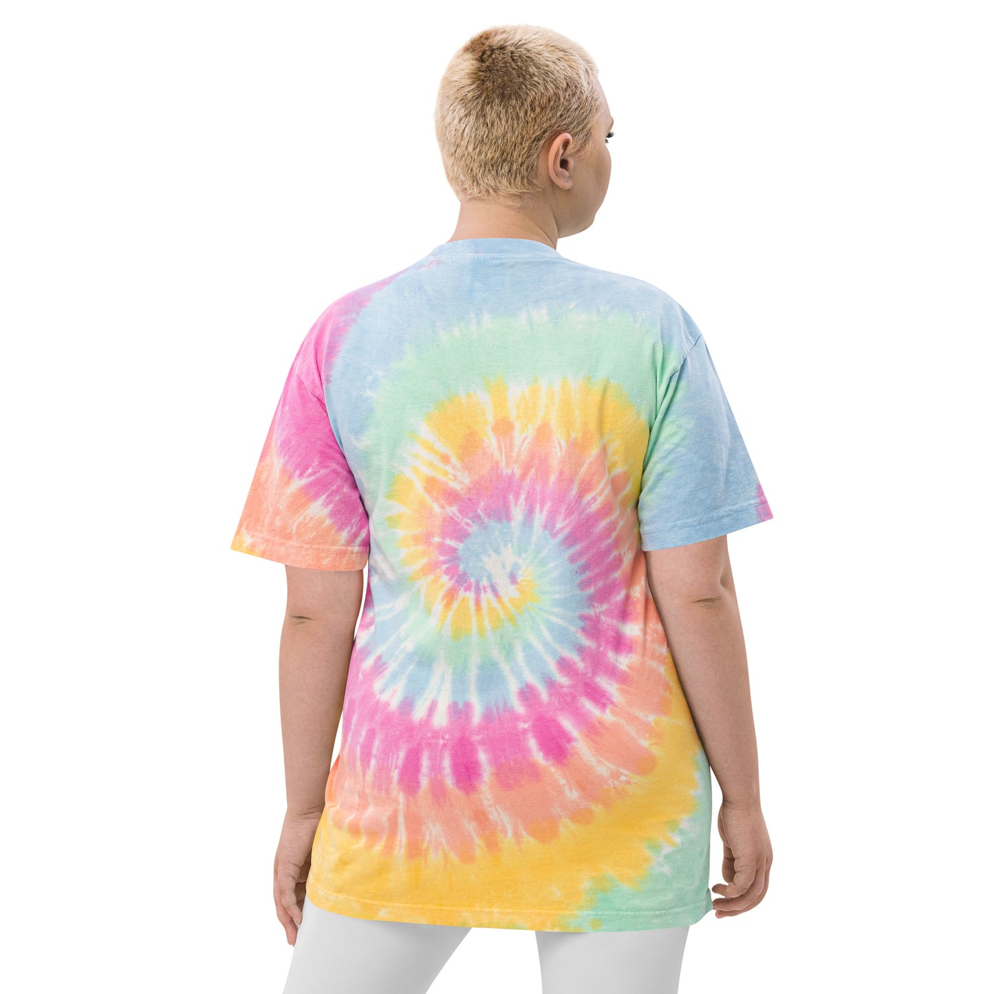 Oversized Embroidered Chosen Tie-Dye T-Shirt (Unisex) - Humble & Faithful Co.