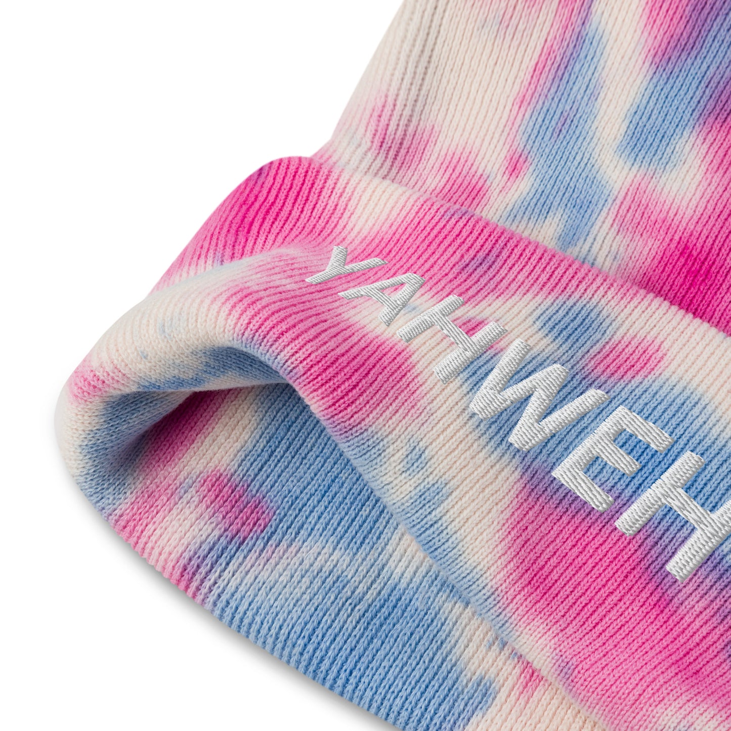 Yahweh Embroidered Tie-Dye Beanie (Unisex) - Humble & Faithful Co.