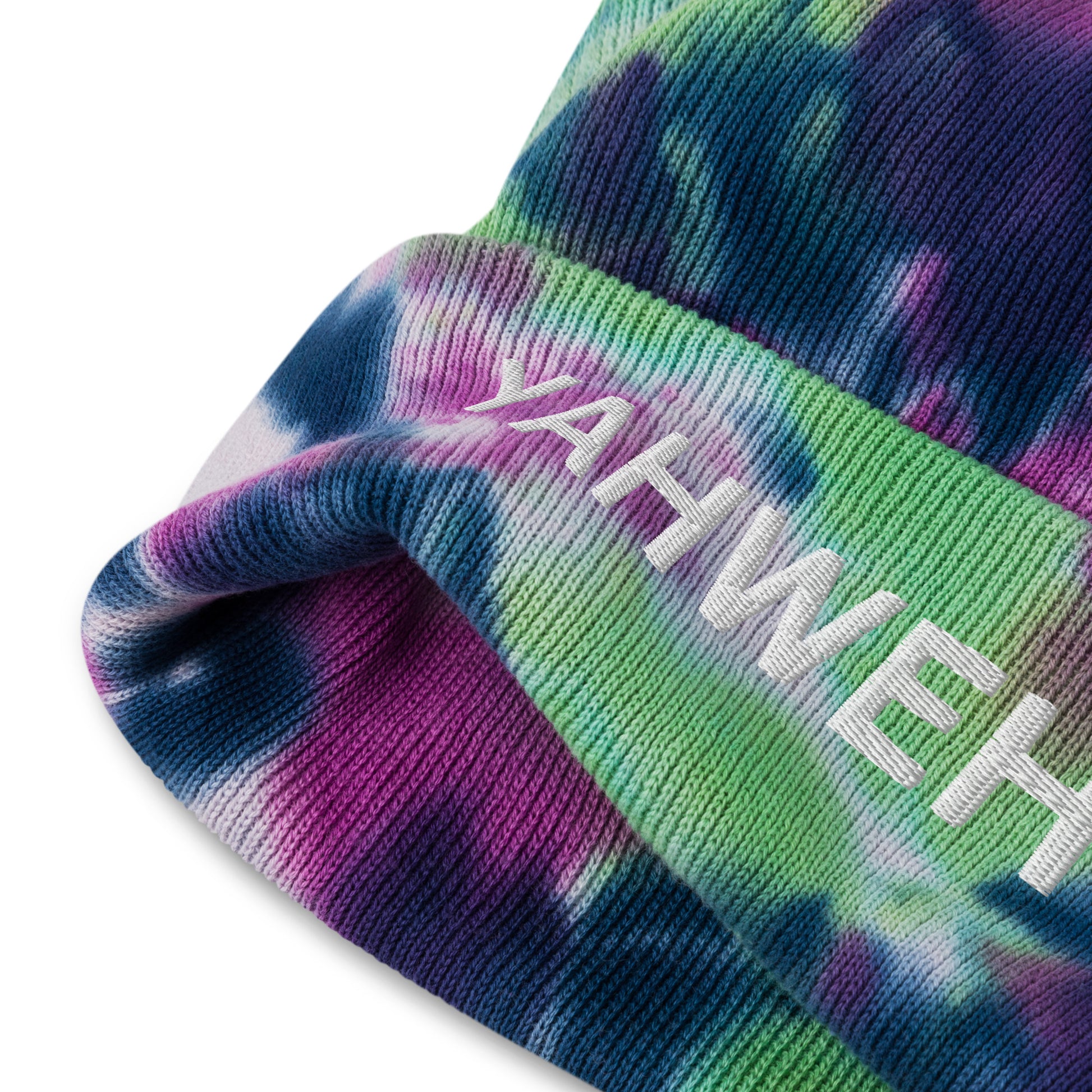 Yahweh Embroidered Tie-Dye Beanie (Unisex) - Humble & Faithful Co.