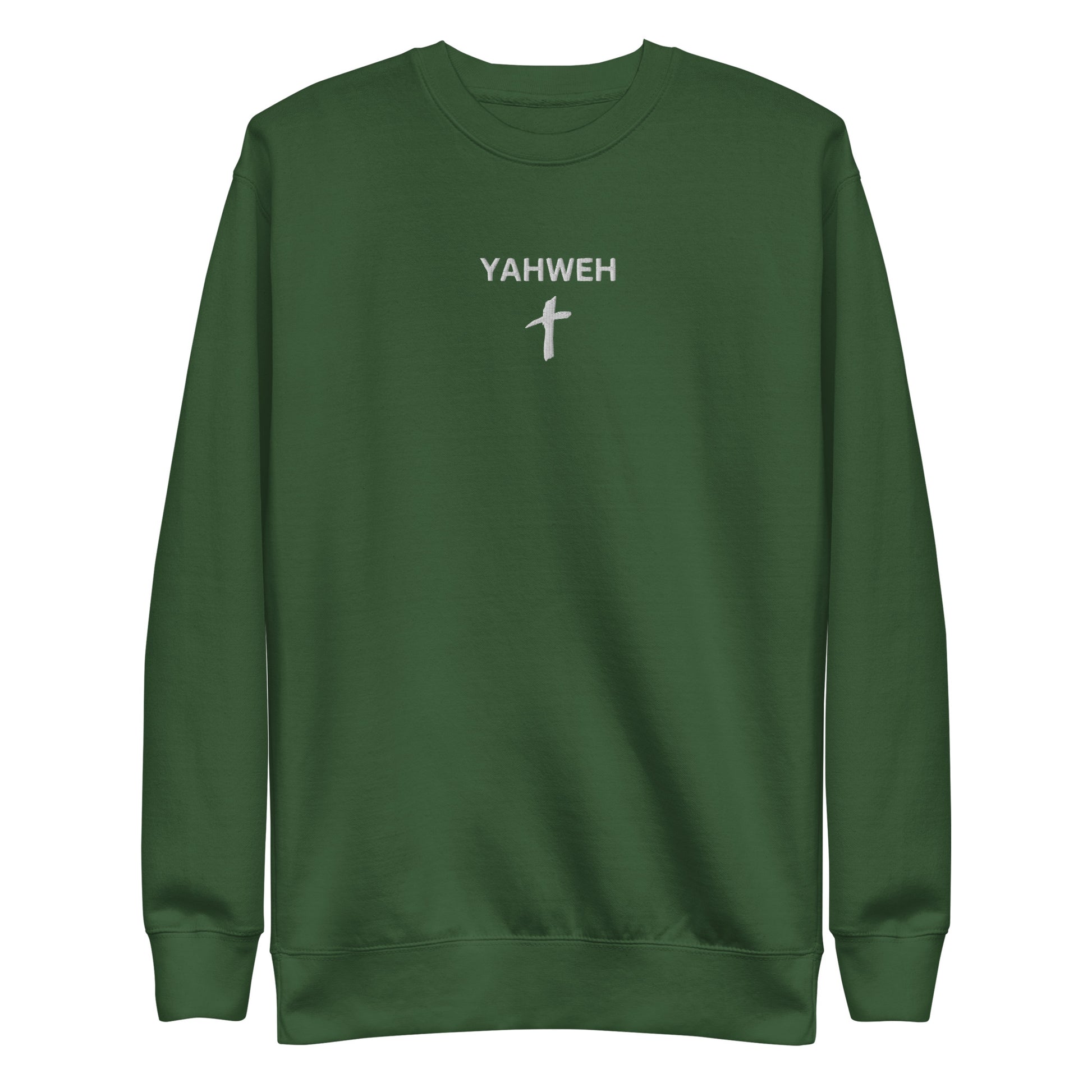 Women's Premium Embroidered "Yahweh" Sweatshirt - Humble & Faithful Co.