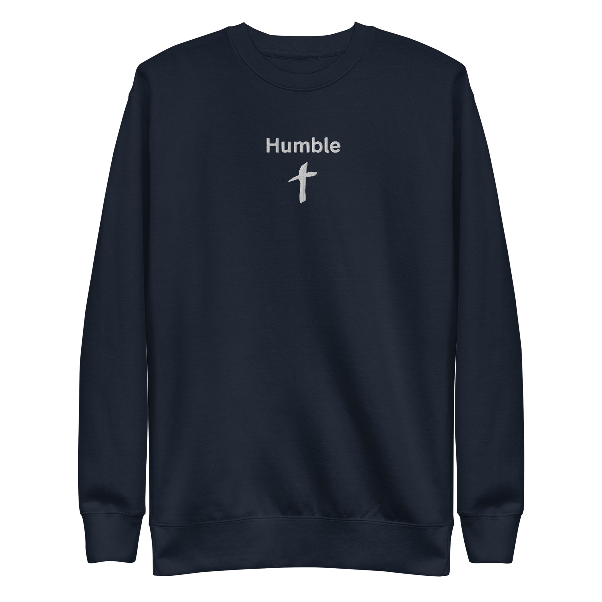 Women's Premium Embroidered "Humble" Sweatshirt - Humble & Faithful Co.