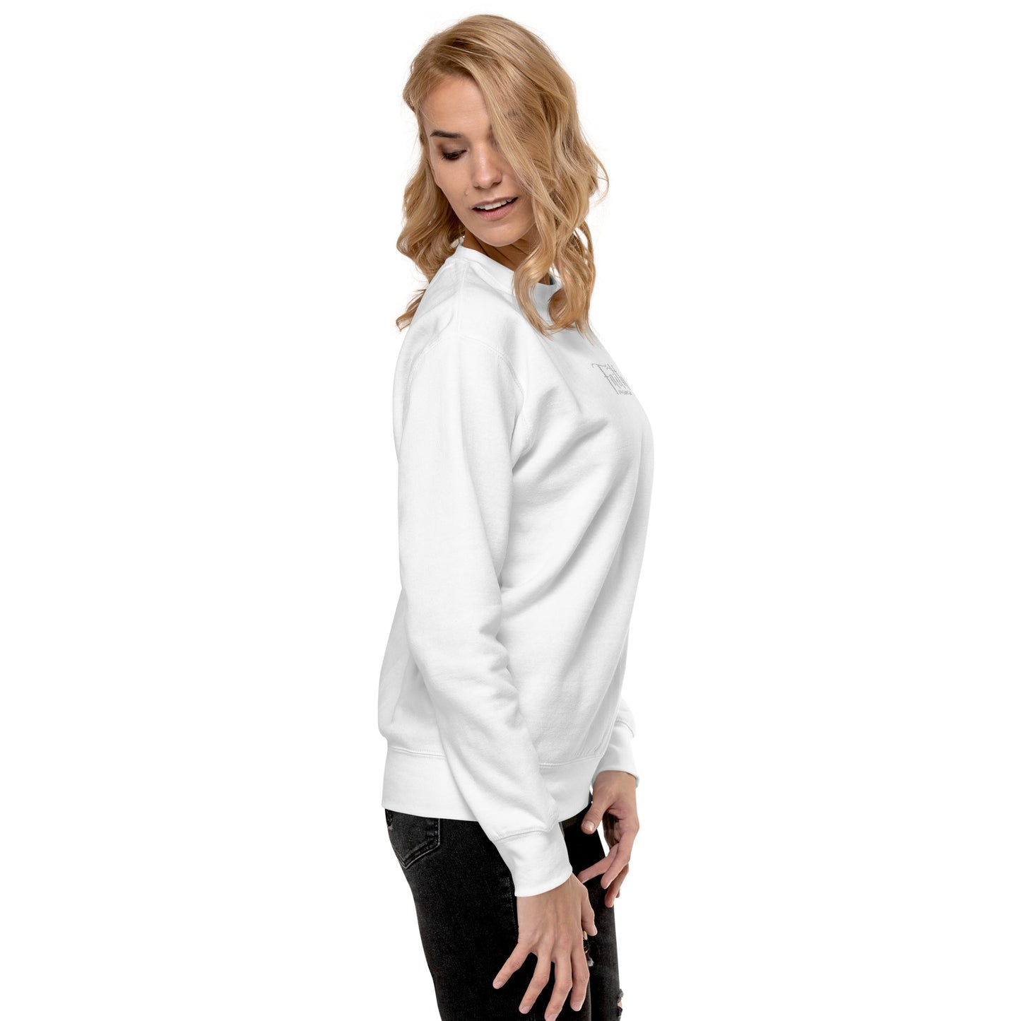 Women's Faith Premium Embroidered Sweatshirt - Humble & Faithful Co.
