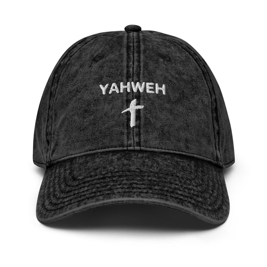 Vintage Cotton Twill "Yahweh" Cap - Humble & Faithful Co.