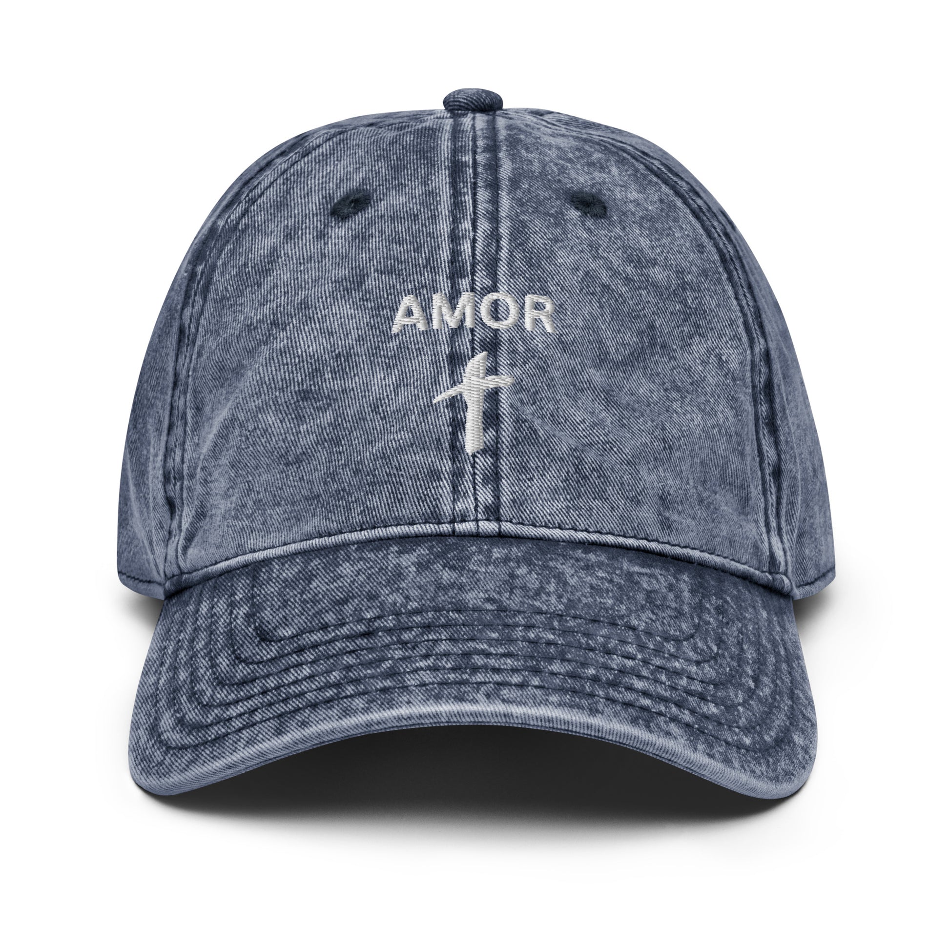 Vintage Cotton Twill "Amor" Embroidered Cap - Humble & Faithful Co.